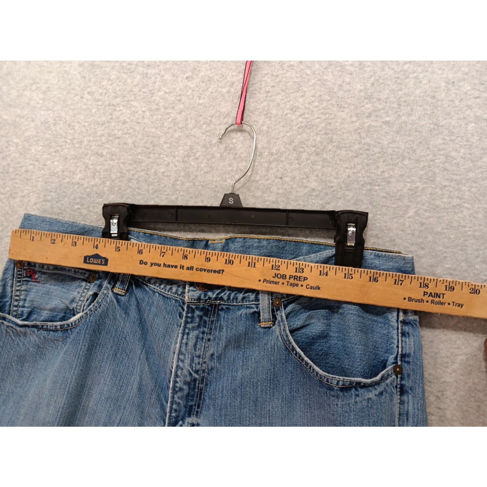 Polo Ralph Lauren Ralph Lauren Polo Jeans Mens 5-Pocket Hampton Straight Denim Light Wash Blue 35x30 Regular Easy Care Mens Size US S / EU 44-46 / 1 - 7 Thumbnail