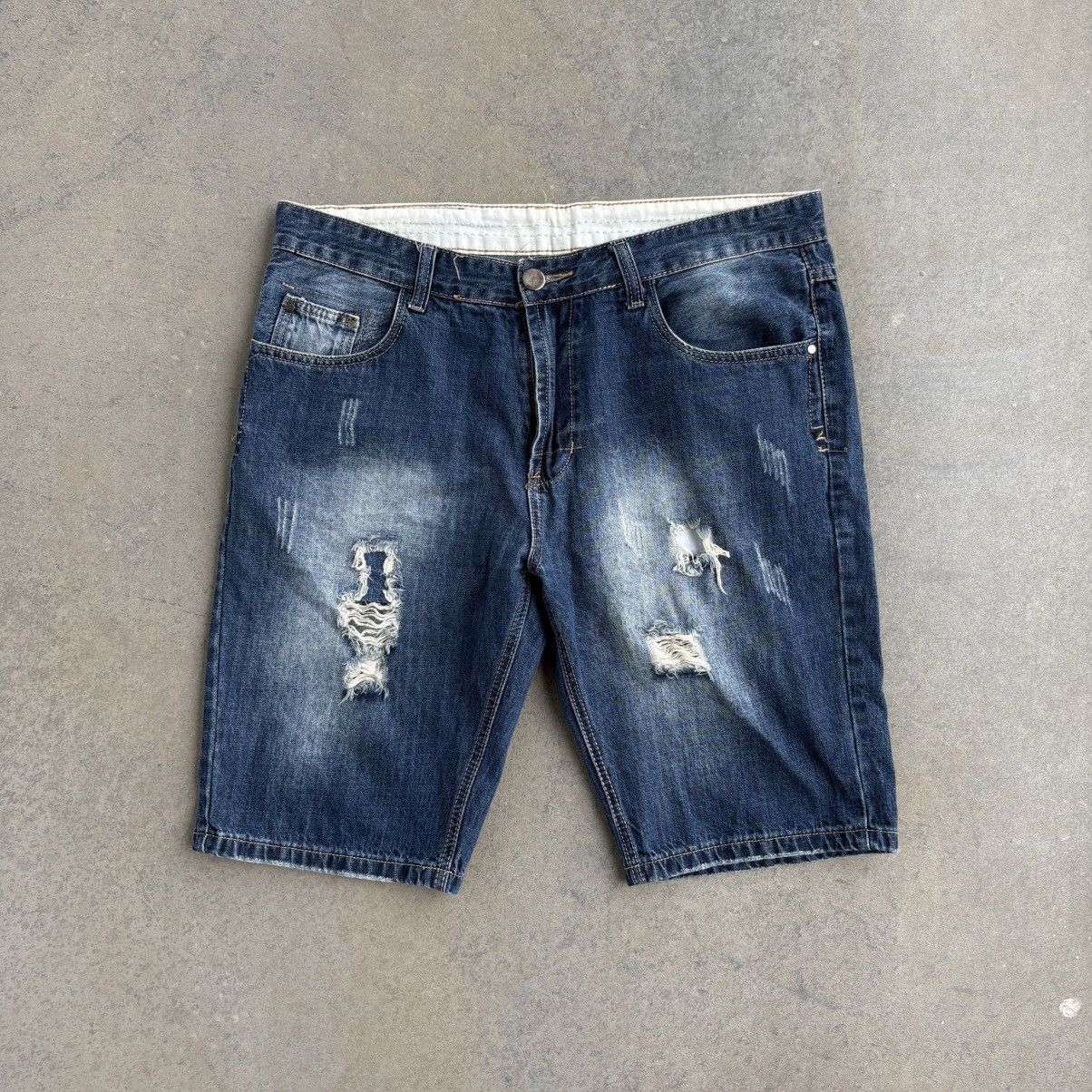Vintage Y2K Vintage Baggy Denim Jeans Shorts Southpole IWOLLENCE 36" Size US 36 / EU 52 - 3 Thumbnail
