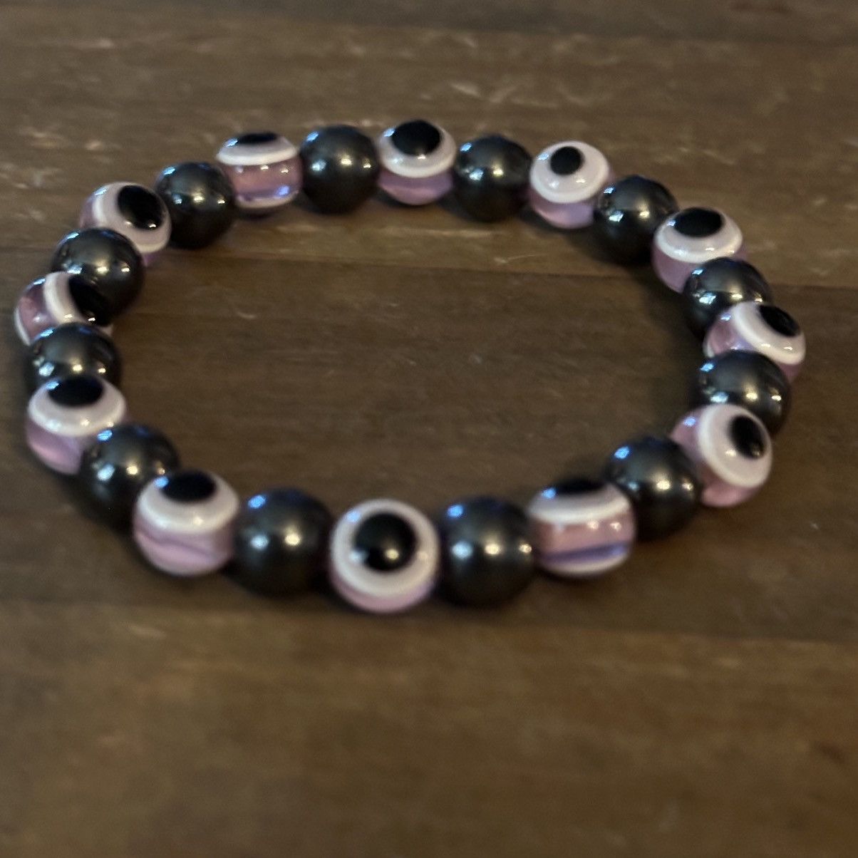 Other Hematite evil eye bead stretch bracelet Size ONE SIZE - 4 Thumbnail