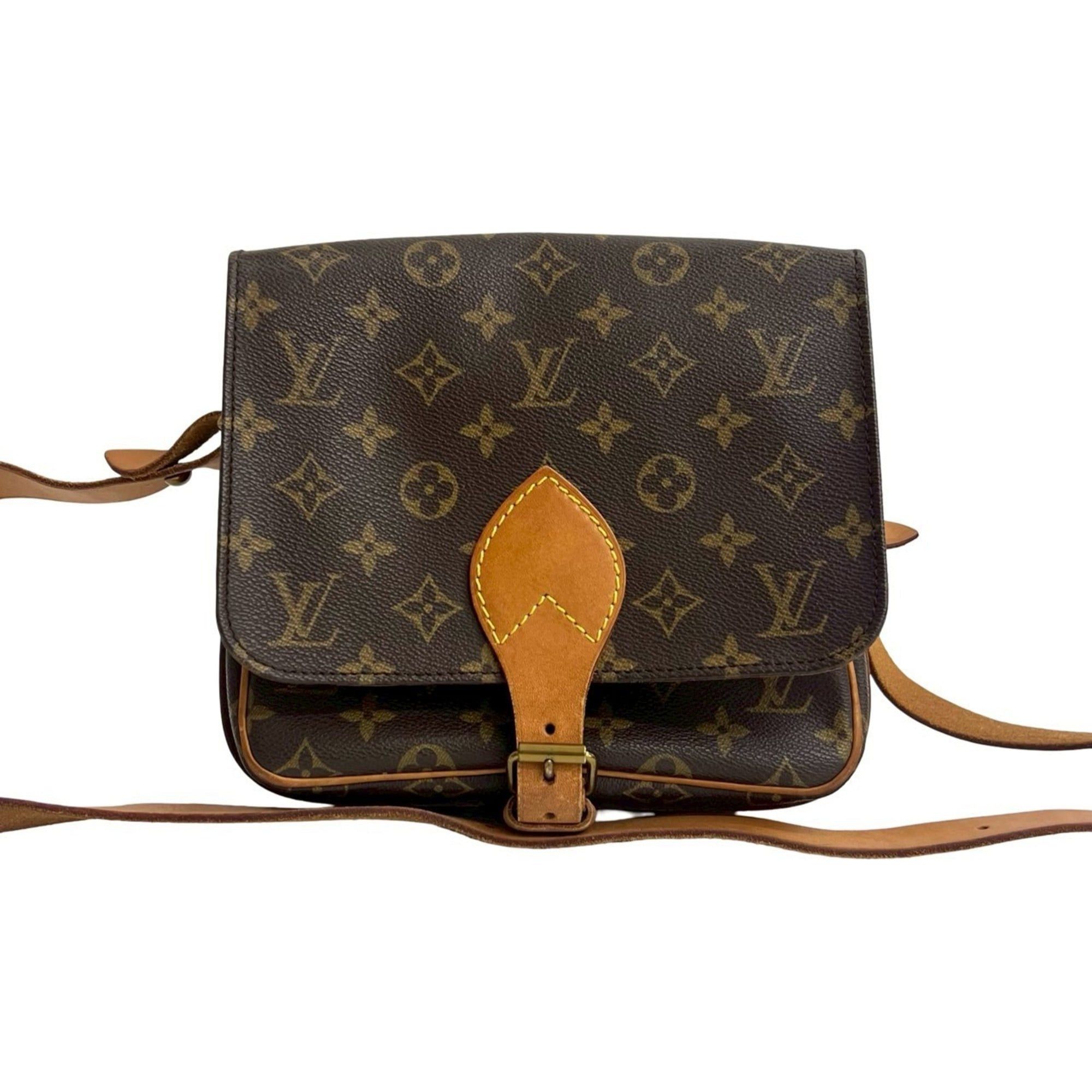 Louis Vuitton LOUIS VUITTON Culteciel MM Monogram Leather Shoulder Bag Brown 25780 Size ONE SIZE - 1 Thumbnail