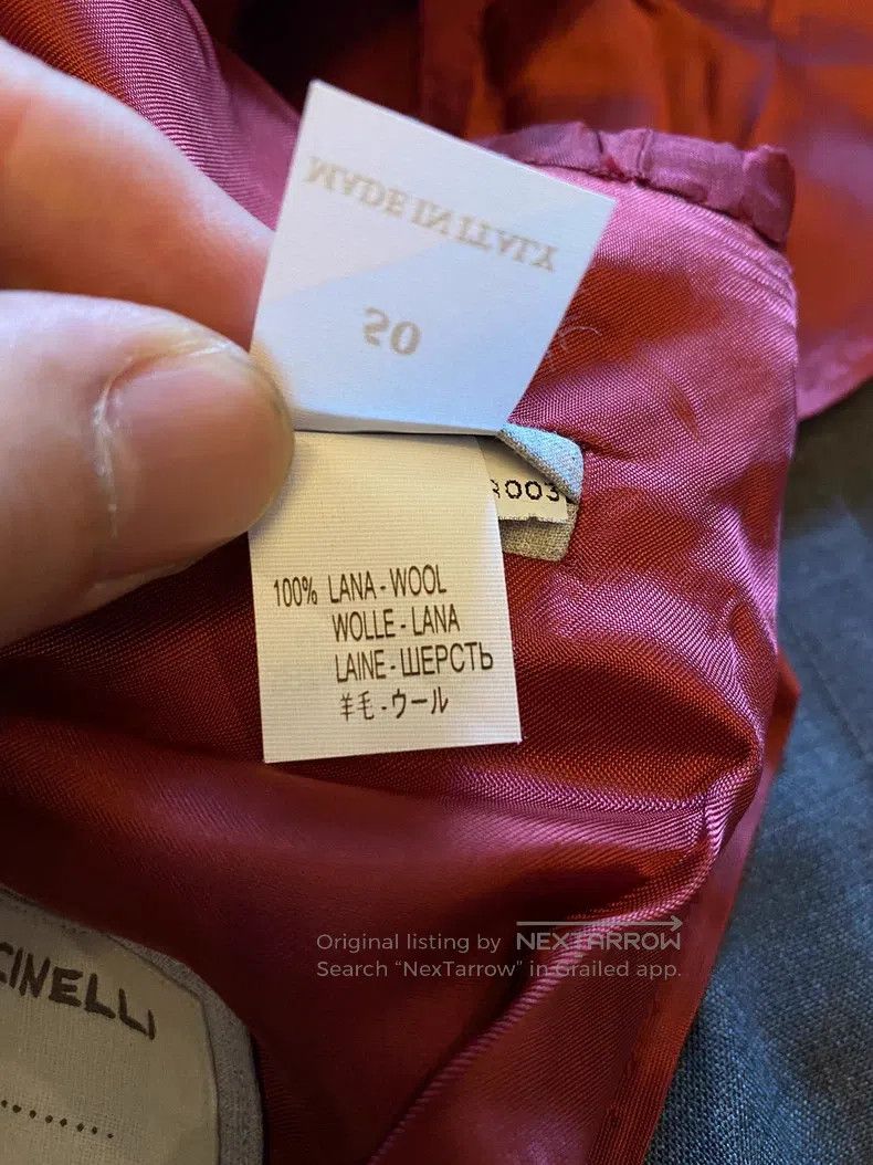 Brunello Cucinelli Brunello Cucinelli Double-breasted suit jacket Size 50L - 7 Thumbnail