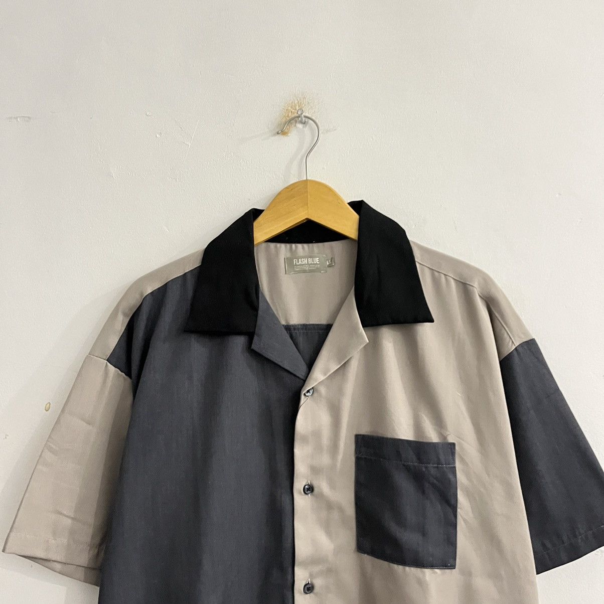 Issey Miyake Flash Blue - Color Block Button Up Shirt Size US L / EU 52-54 / 3 - 2 Thumbnail