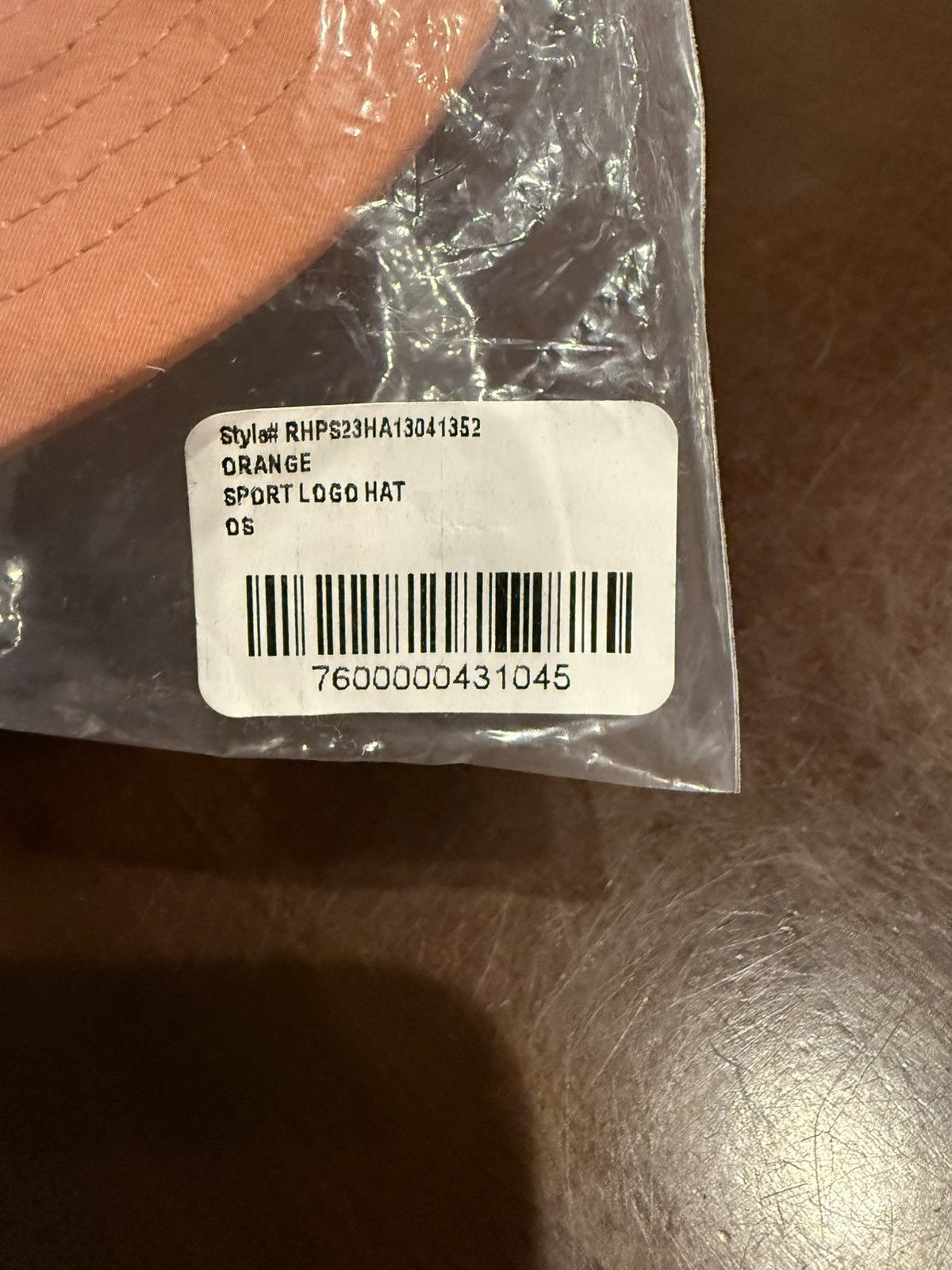 Rhude Rhude Orange Sport Logo Hat Size ONE SIZE - 3 Thumbnail