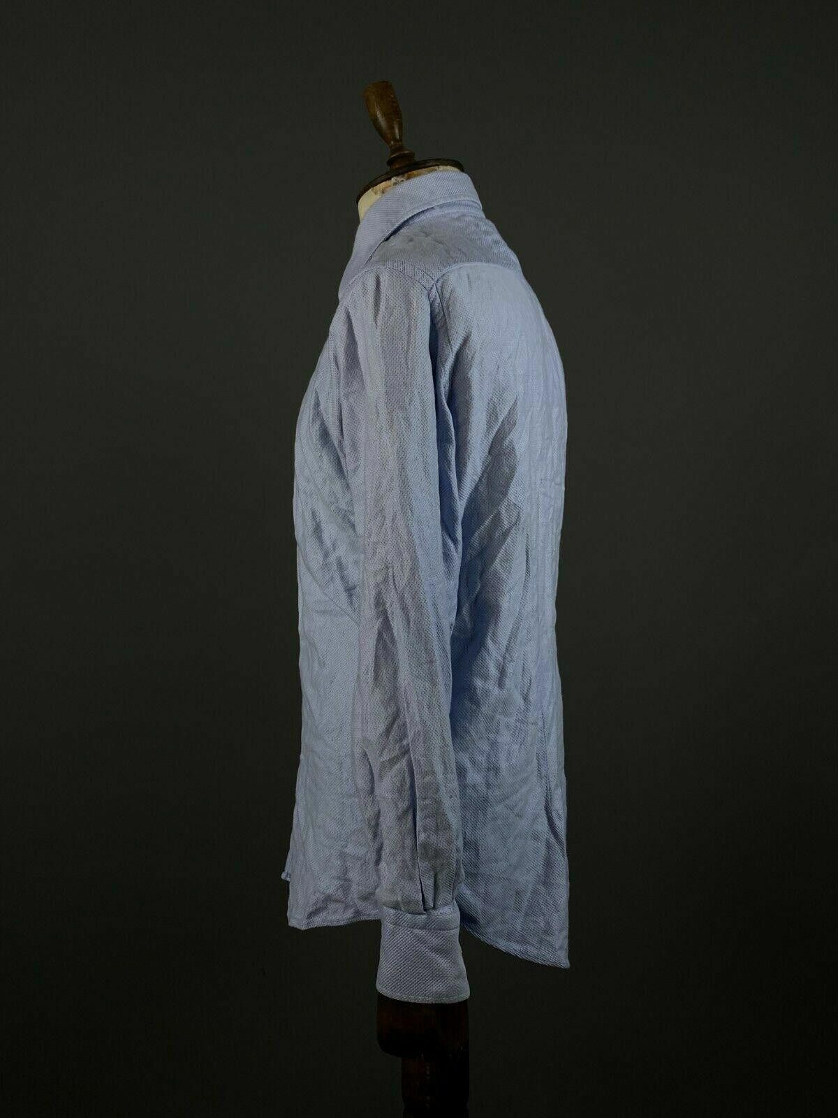 Designer Men Versace Collection City Blue Shirt Size 40 / 15.75 Size US M / EU 48-50 / 2 - 5 Thumbnail
