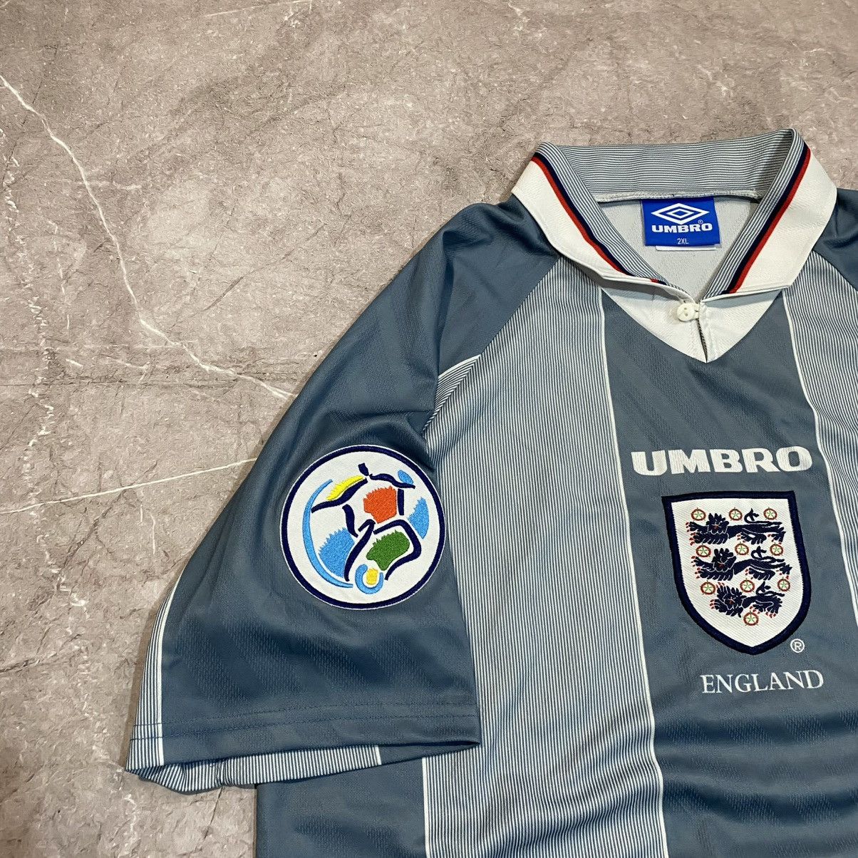 Umbro VINTAGE UMBRO TEE SOCCER JERSEY CENTER LOGO FAIR PLAY 90s Size US XXL / EU 58 / 5 - 2 Thumbnail