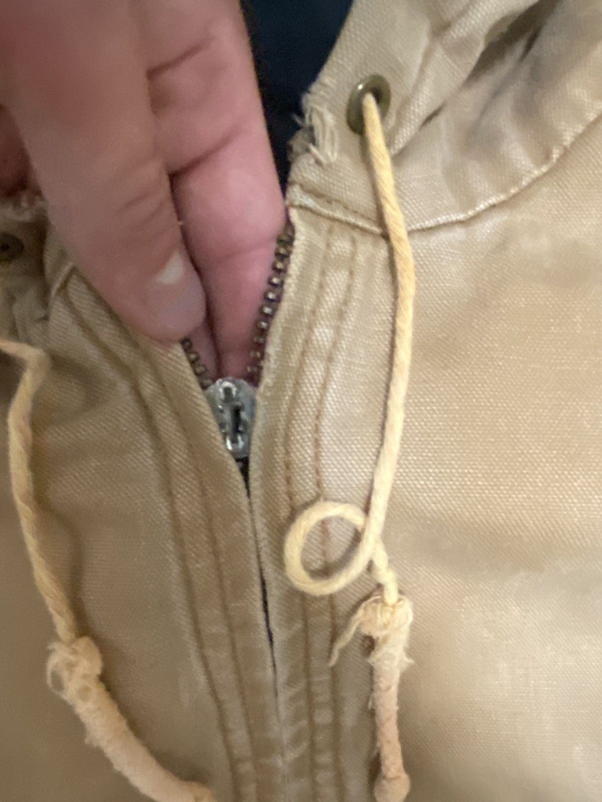 Carhartt Vintage distressed big smith beige workwear hooded jacket Size US L / EU 52-54 / 3 - 6 Thumbnail
