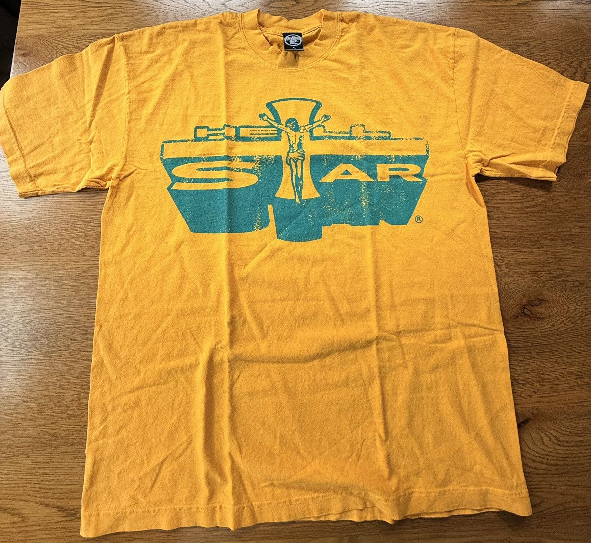 HELLSTAR Hellstar Jesus Emblem Tee Yellow Green size XL Size US XL / EU 56 / 4 - 1 Thumbnail