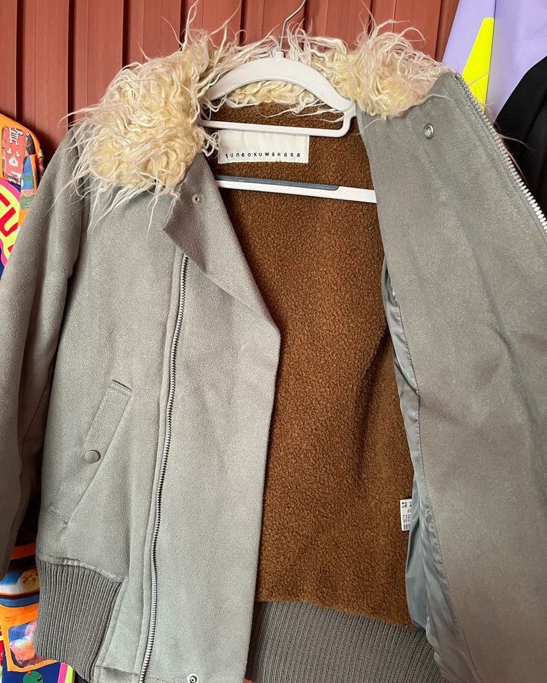 Yohji Yamamoto Vintage Grey Green Fur Collar Jacket-2506 Size M / US 6-8 / IT 42-44 - 4 Thumbnail
