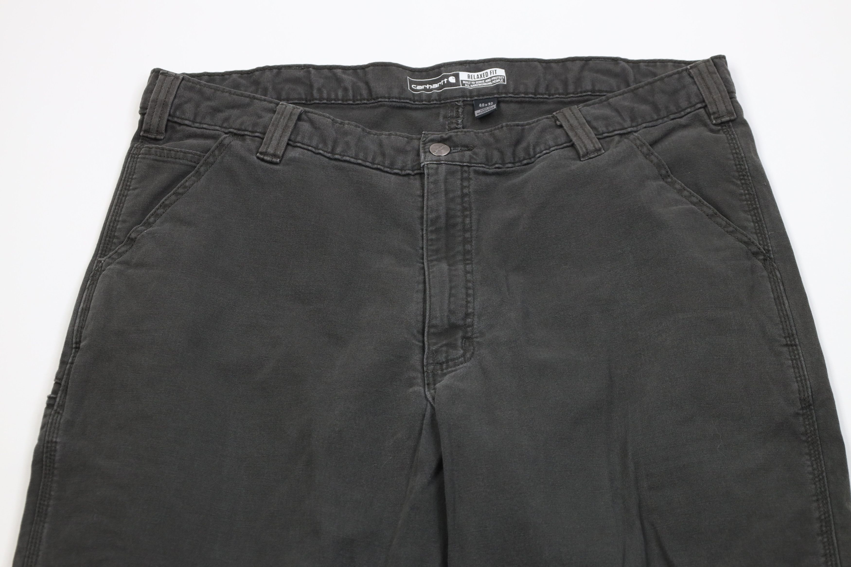 Carhartt Vintage Y2K Carhartt Relaxed Canvas Wide Leg Pants Peat Size US 40 / EU 56 - 2 Thumbnail