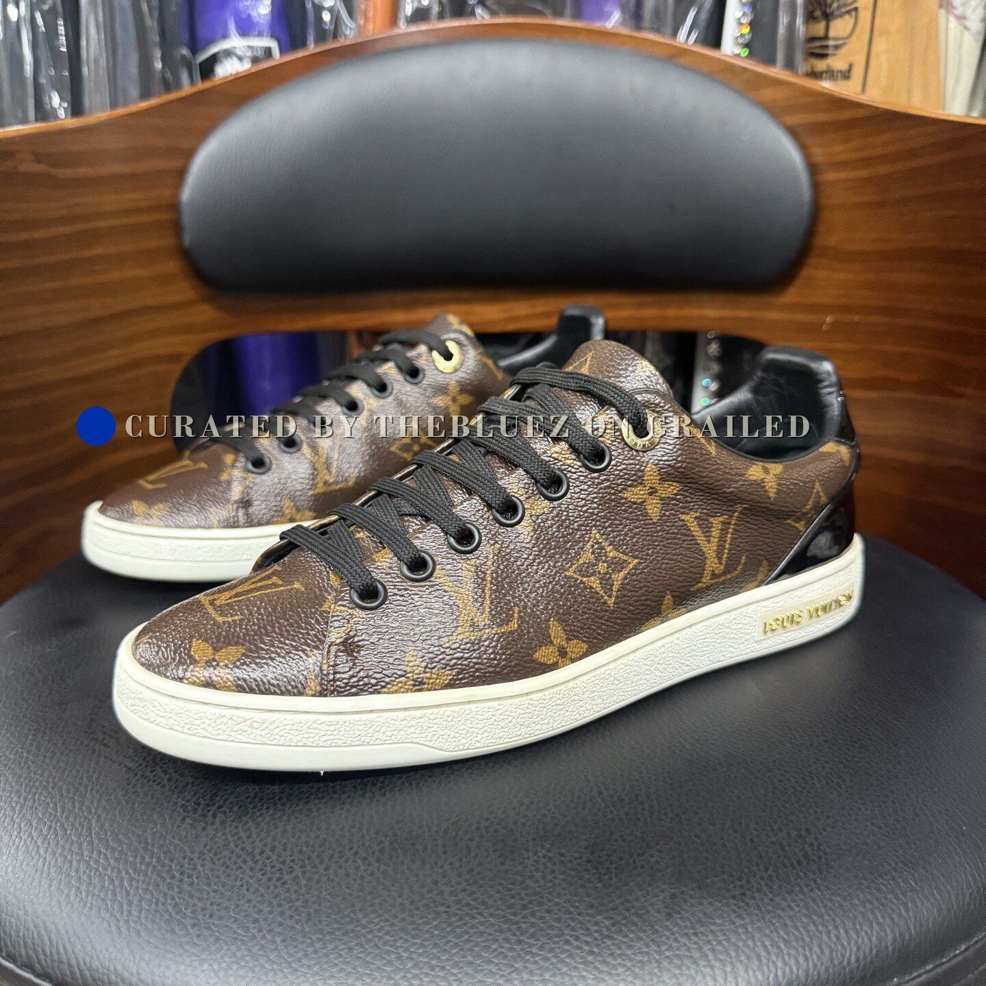 Louis Vuitton LV Frontrow Monogram Leather Sneakers Size US 5.5 / IT 35.5 - 1 Thumbnail