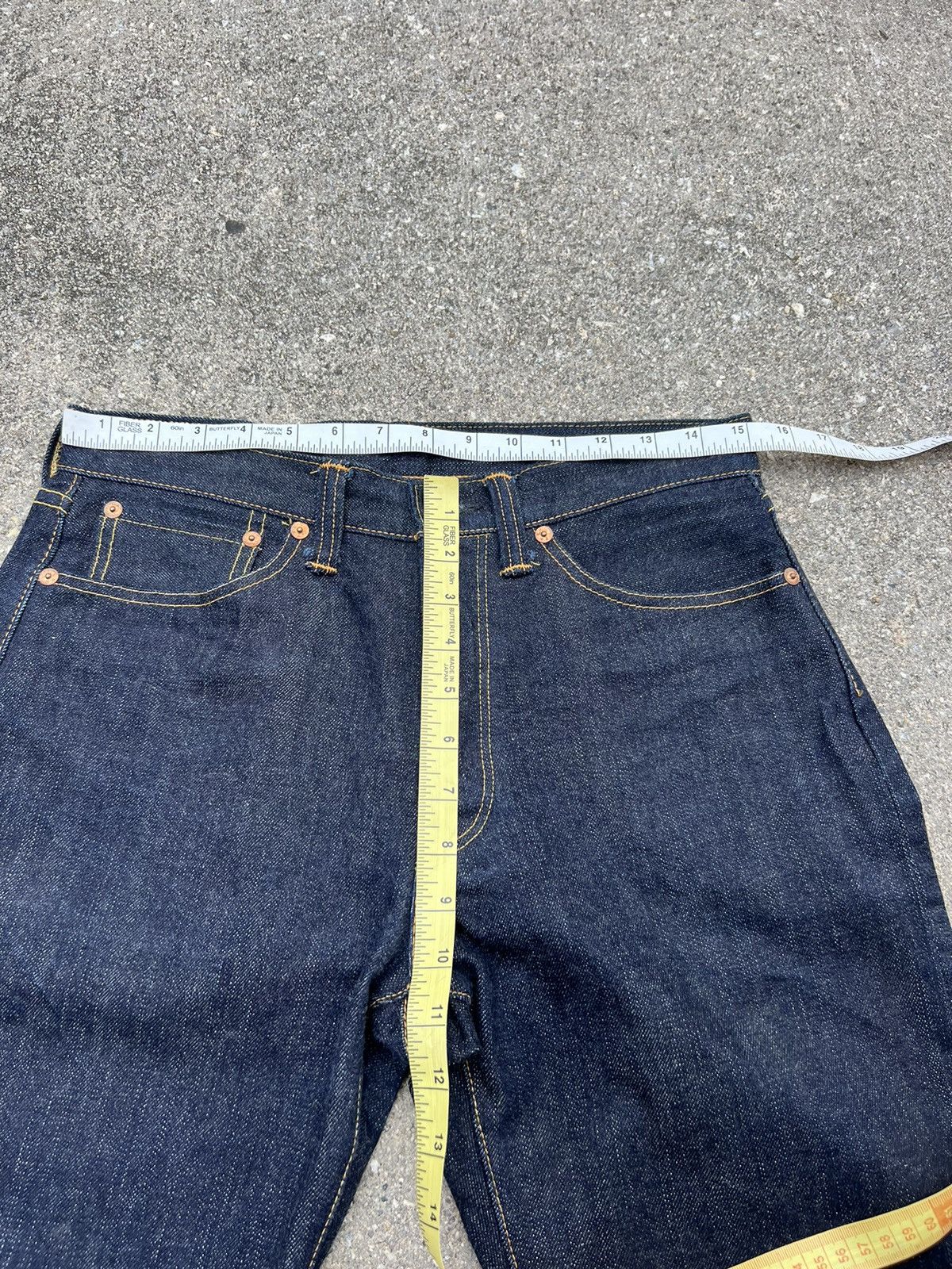The Flat Head The Flat Head Googies G35 Dark Blue Denim Selvedge Jeans Size US 30 / EU 46 - 3 Thumbnail