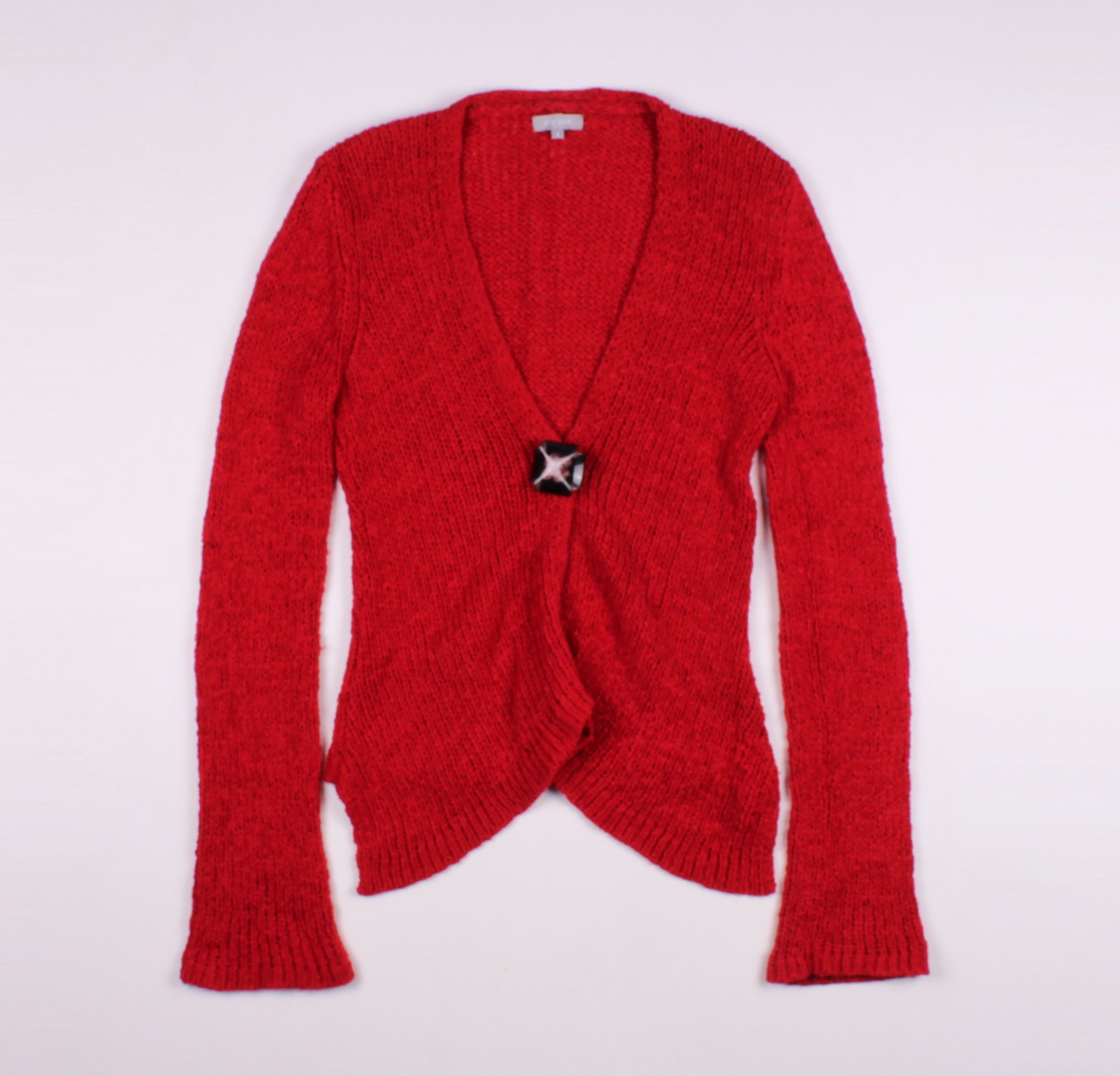 Vintage Vintage Per Una Y2K Boho One Button Wool Blend Cardigan Size S / US 4 / IT 40 - 4 Thumbnail