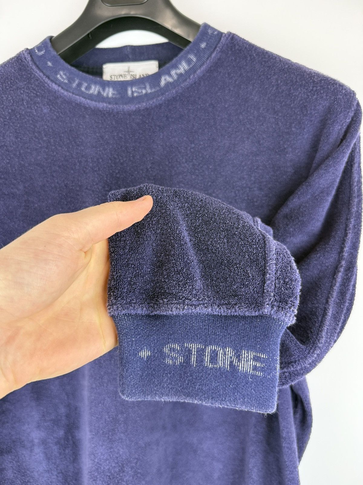 Stone Island Purple blue Stone Island sweater Size US L / EU 52-54 / 3 - 5 Thumbnail