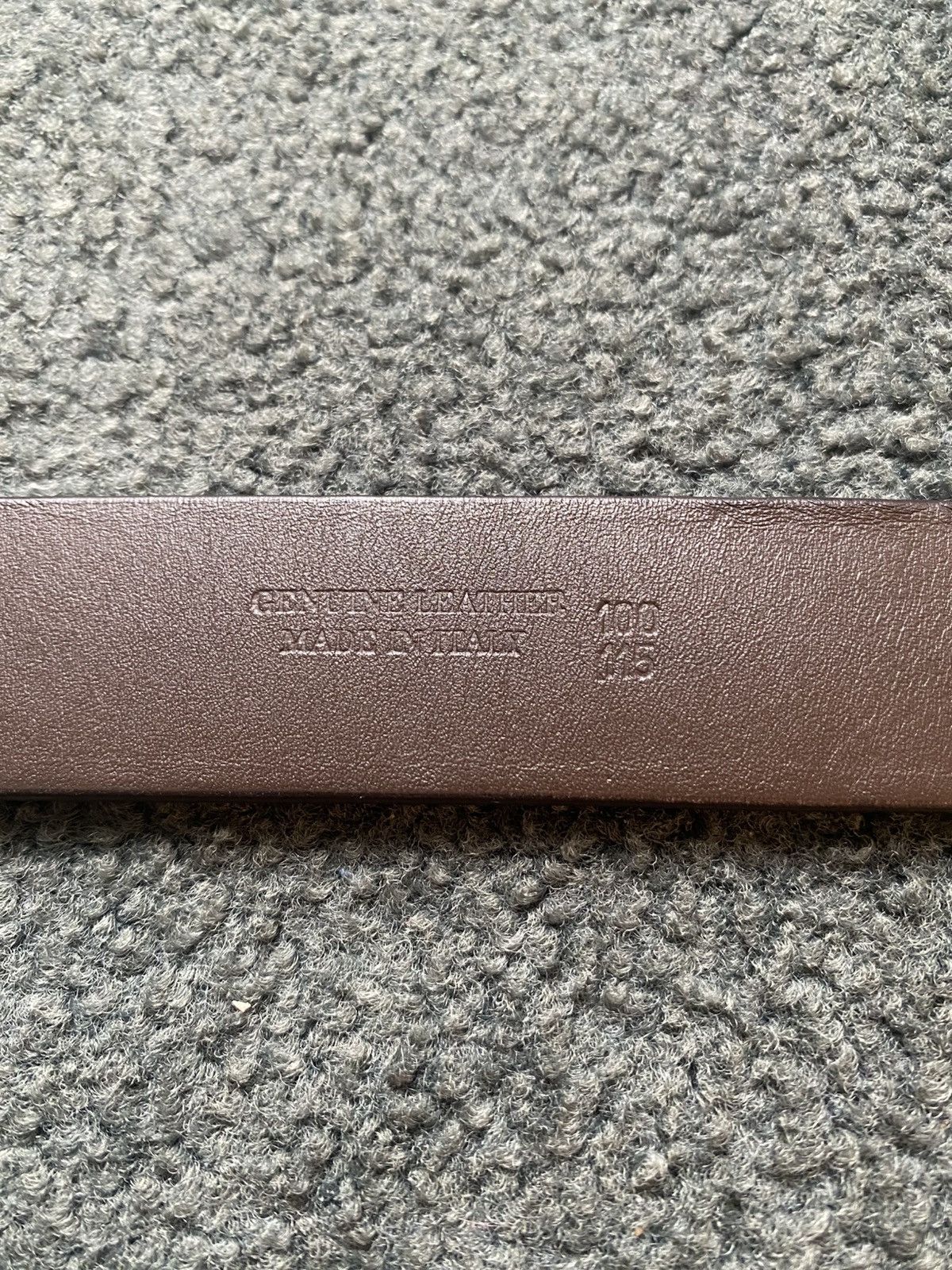Designer × Ermenegildo Zegna ERMENEGILDO ZEGNA LEATHER BELT Size 38 - 3 Thumbnail
