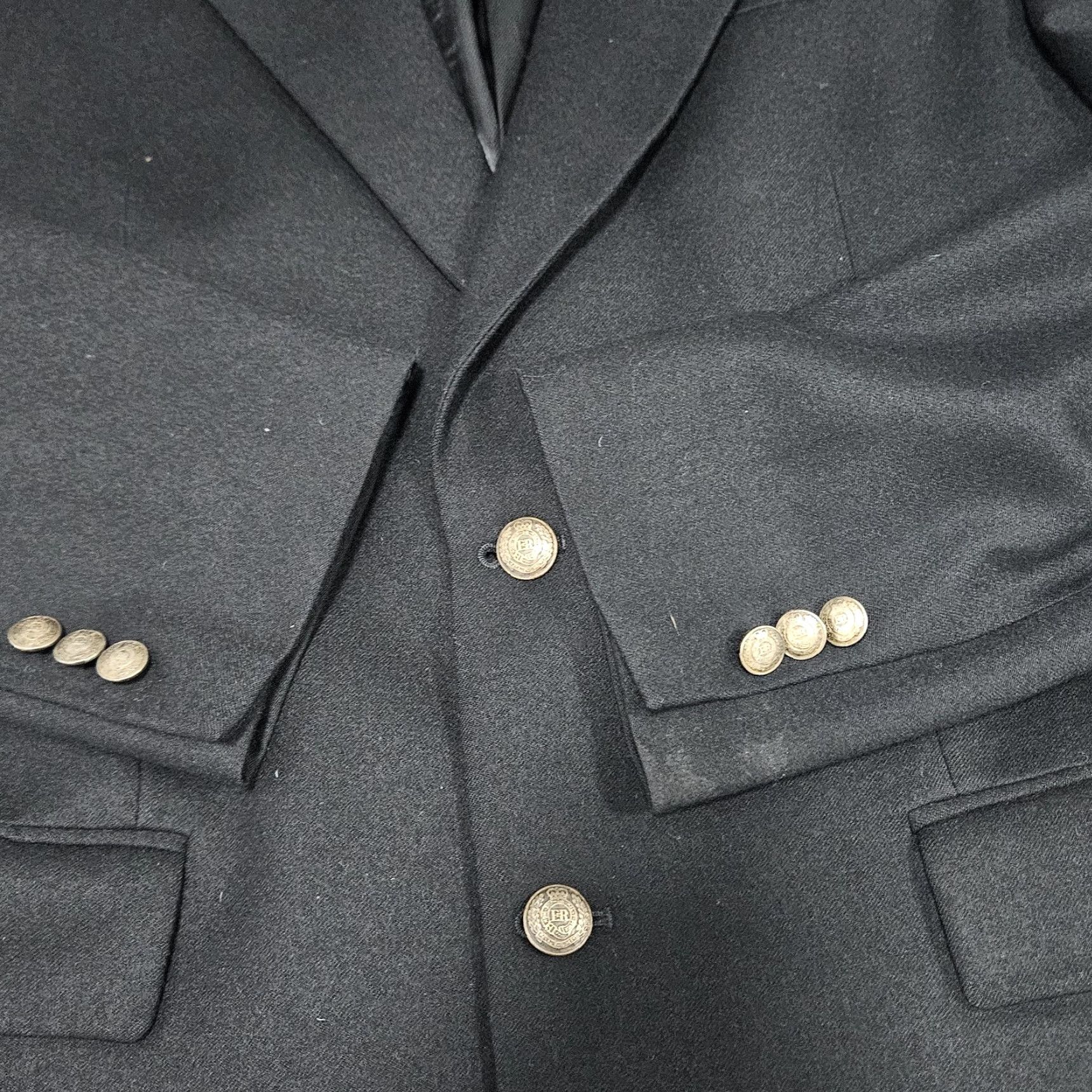 Jos. A. Bank VINTAGE Jos A Bank Black Cashmere Wool Lanerossi Italian Corporate Collection Blazer 39R Size 40R - 6 Thumbnail