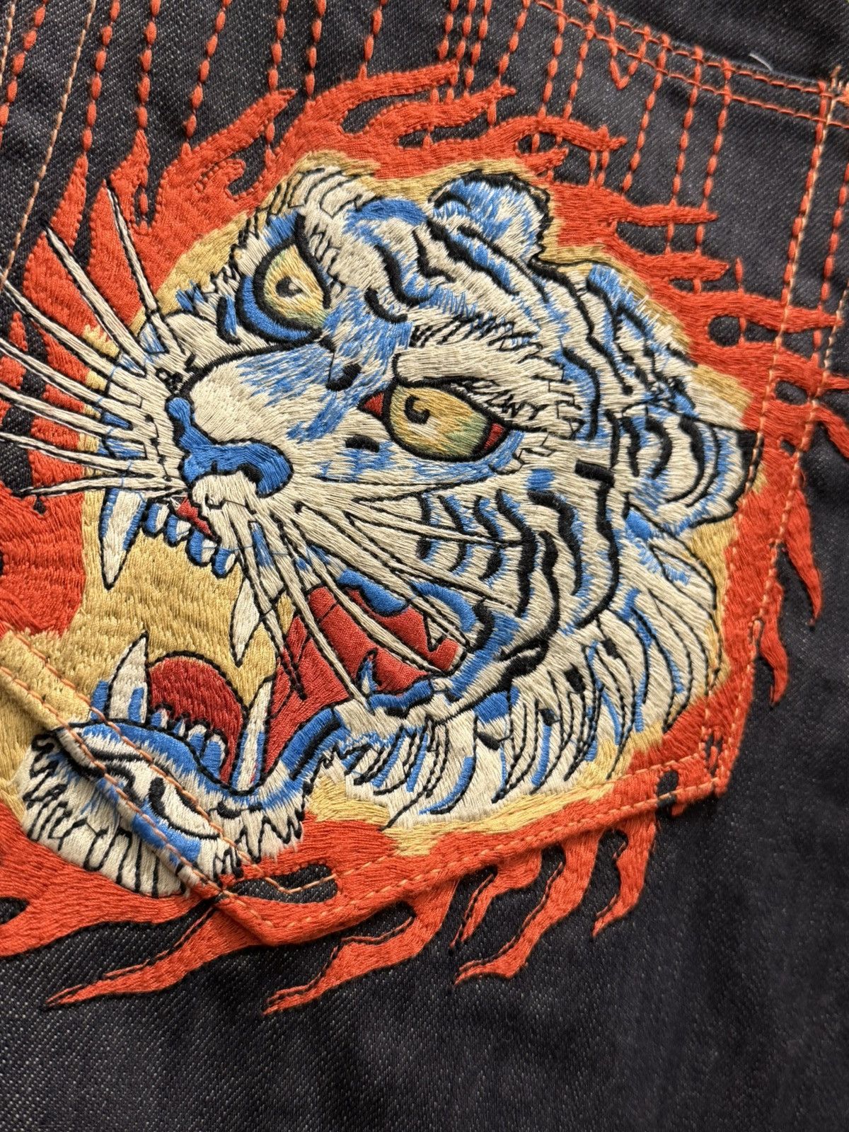 Ed Hardy Ed Hardy “Double Tiger” Denim Size US 40 / EU 56 - 4 Thumbnail