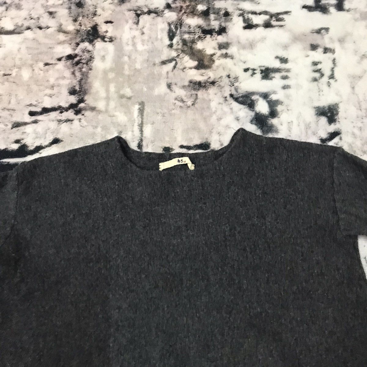 45rpm × Japanese Brand × Vintage 45rpm Longsleeve Cropped Sweater Wool Size XXS / US 00 / IT 34 - 2 Thumbnail