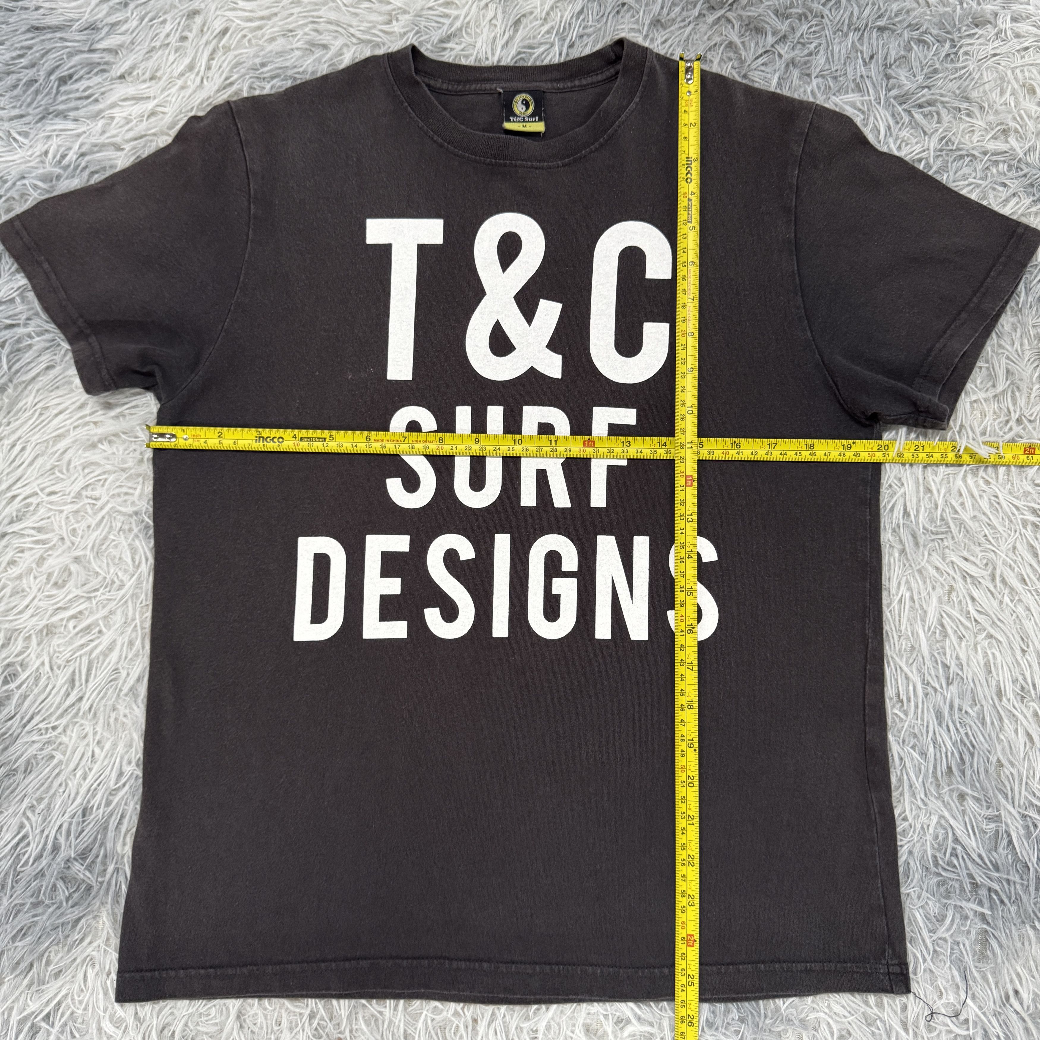 Vintage Vintage Sunfaded 90s T&C Surf Design Hawaii Yin-yang Logo Size US M / EU 48-50 / 2 - 6 Thumbnail