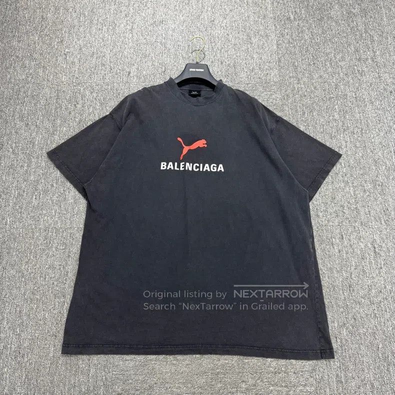 Balenciaga Balenciaga Washed distressed short-sleeve Size US L / EU 52-54 / 3 - 1 Thumbnail