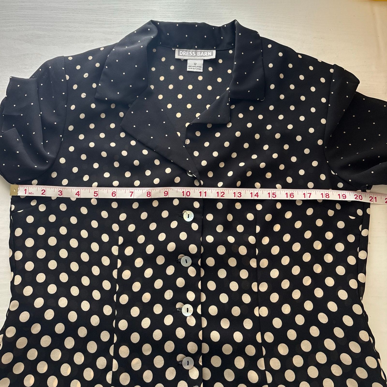 Other Dress Barn 2 Piece Black White Polka Dot Maxi Set 12 Size XL / US 12-14 / IT 48-50 - 13 Thumbnail