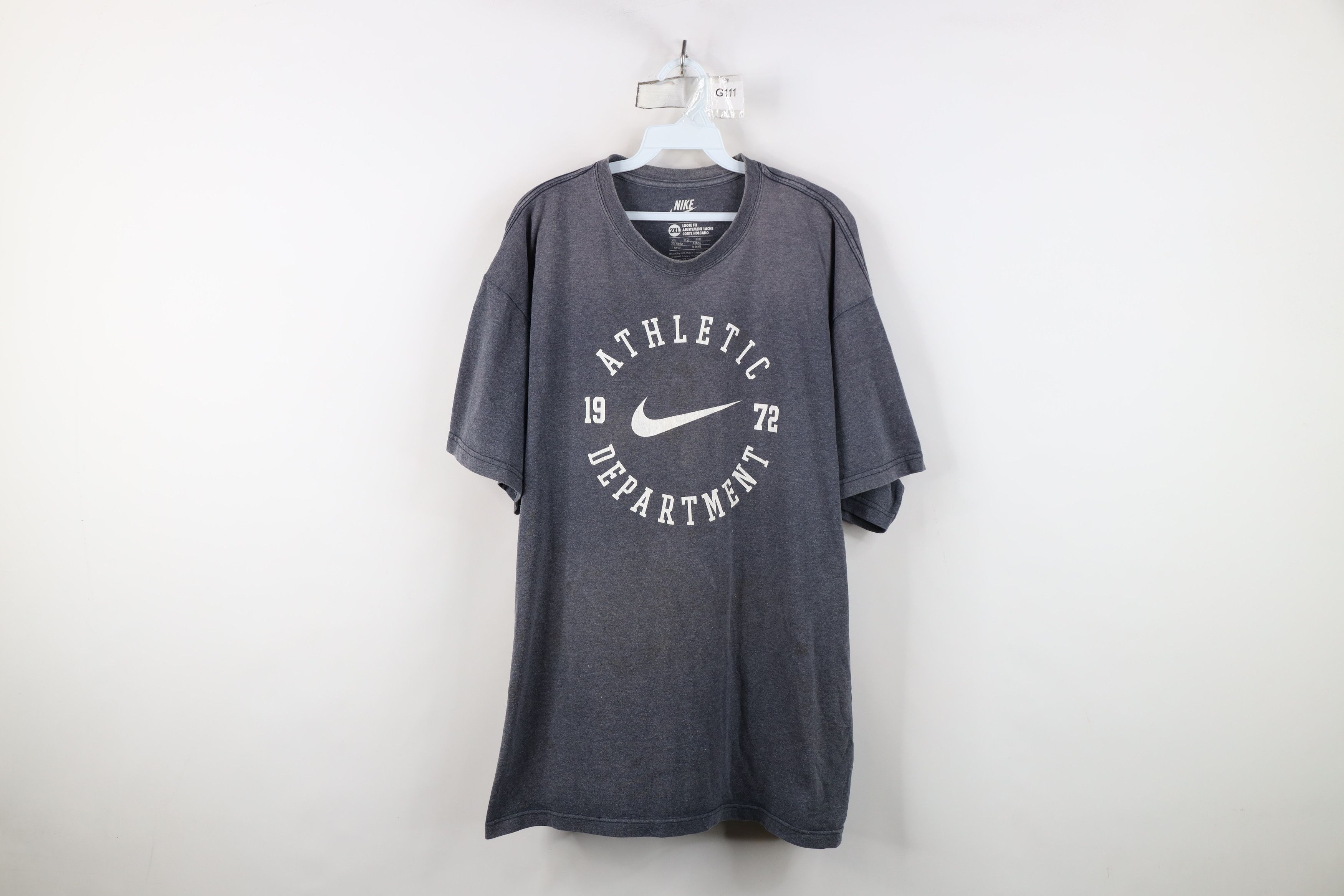 Nike Y2K Nike Sportswear Travis Scott Center Swoosh T-Shirt Gray Size US XXL / EU 58 / 5 - 1 Thumbnail