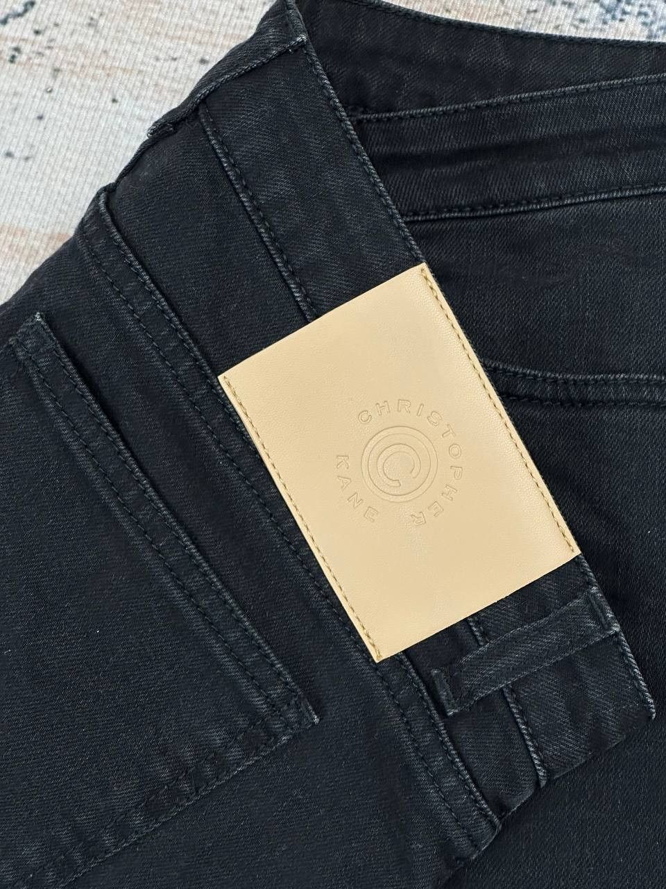 Christopher Kane Christopher Kane Black Denim Avant Garde Jeans Size US 32 / EU 48 - 9 Thumbnail