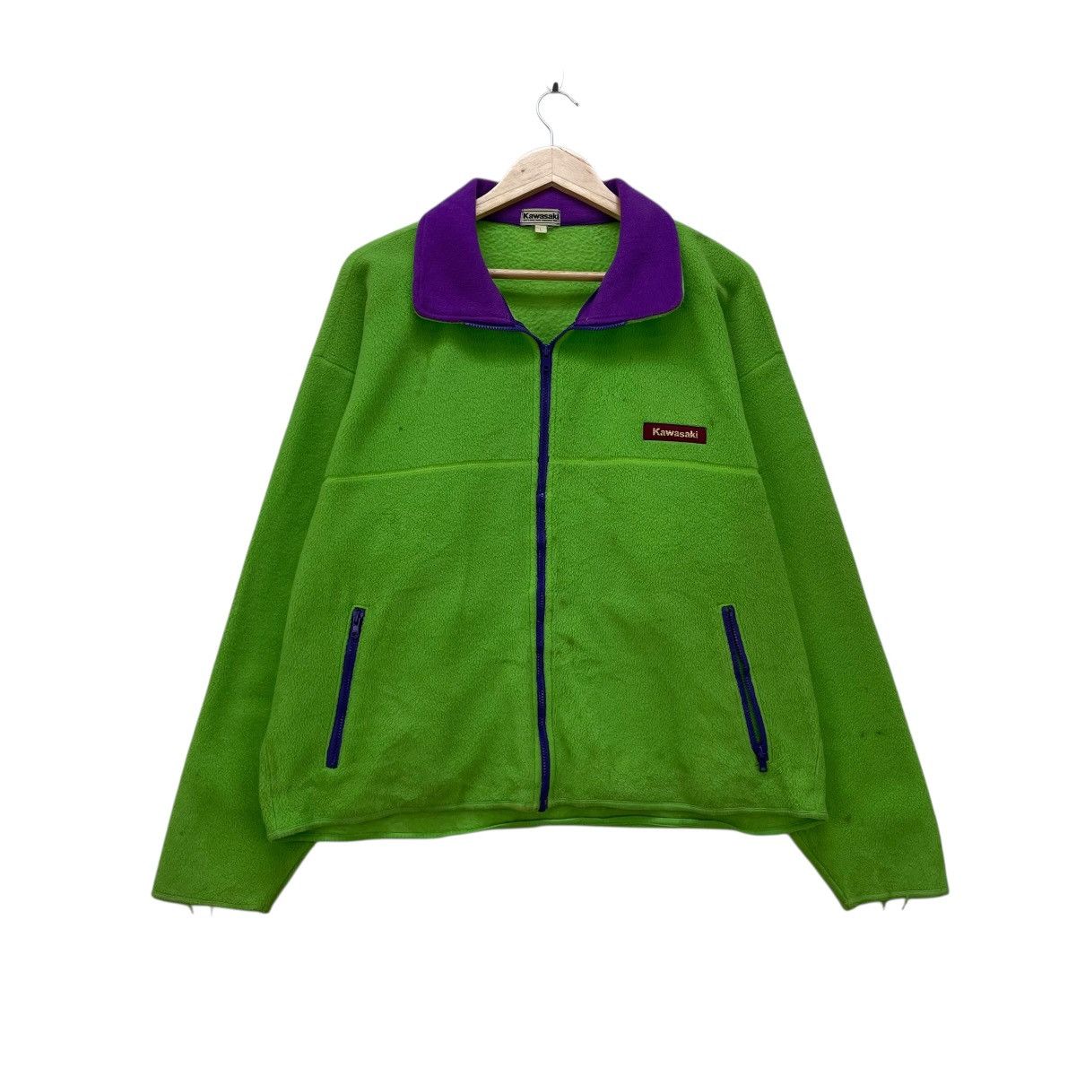 Gear for Sports 💥Vintage Kawasaki Fleece Full Zipper Size US M / EU 48-50 / 2 - 1 Thumbnail