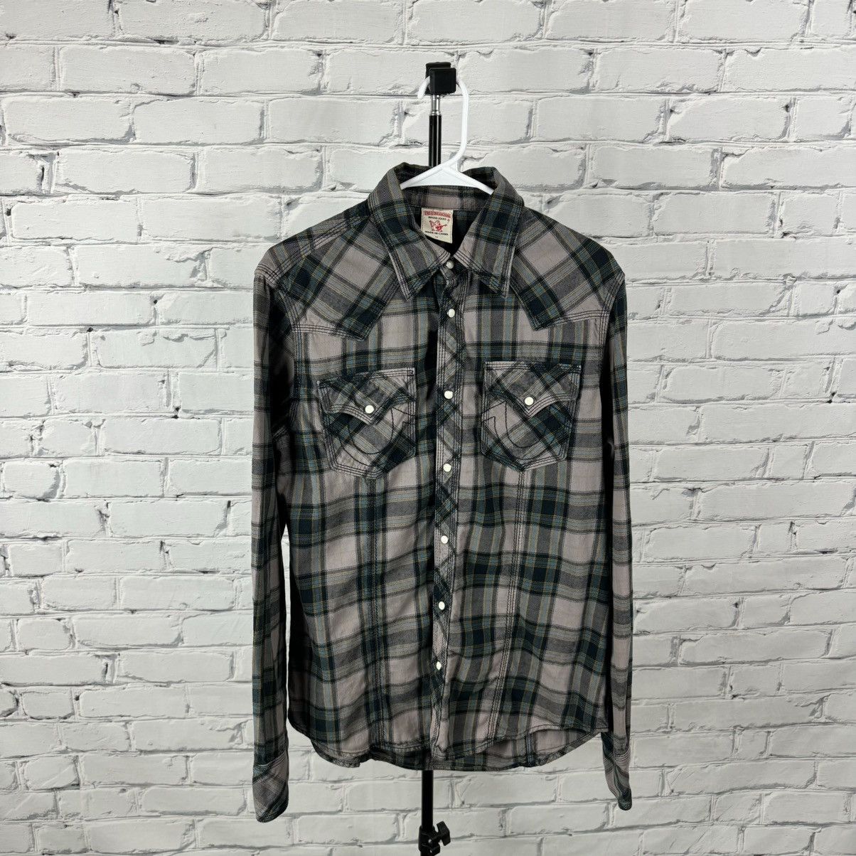True Religion Flannel True Religion Men's Long Sleeve Triple