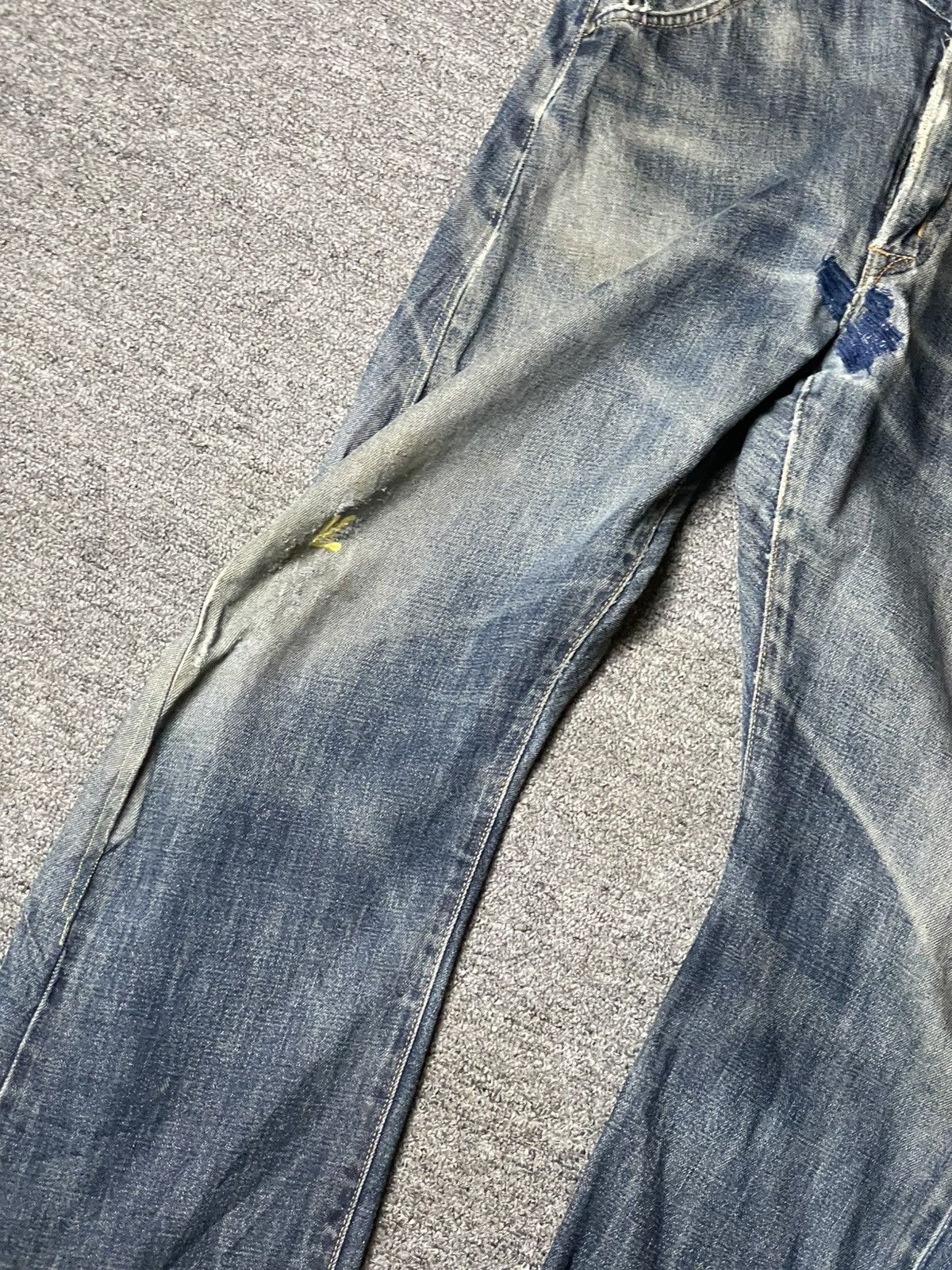 Edwin × Vintage EDWIN x E.Function Distressed Denim Jeans (93) Size US 31 - 4 Thumbnail