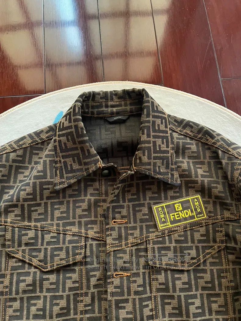 Fendi Fendi Embroidered Denim Jacket Size US M / EU 48-50 / 2 - 2 Thumbnail