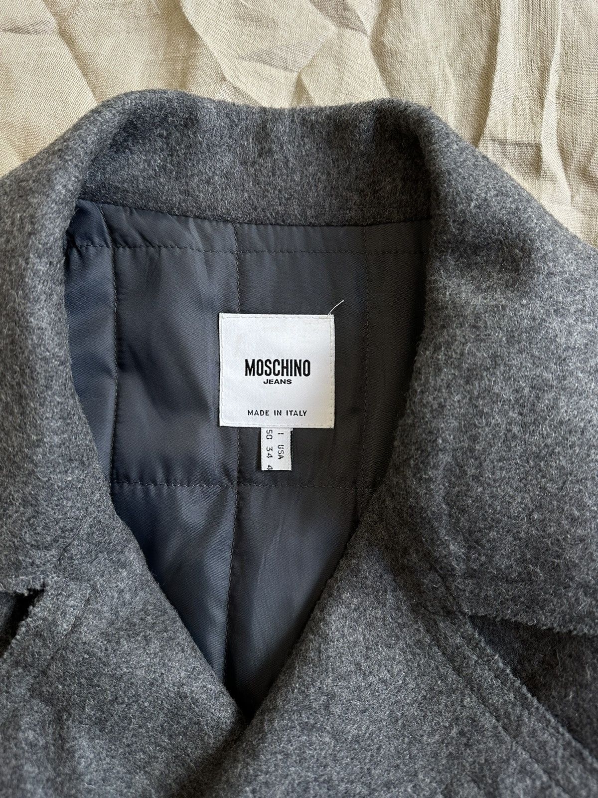Moschino Moschino 90s Wool Pea Coat 3279AC Size US M / EU 48-50 / 2 - 3 Thumbnail