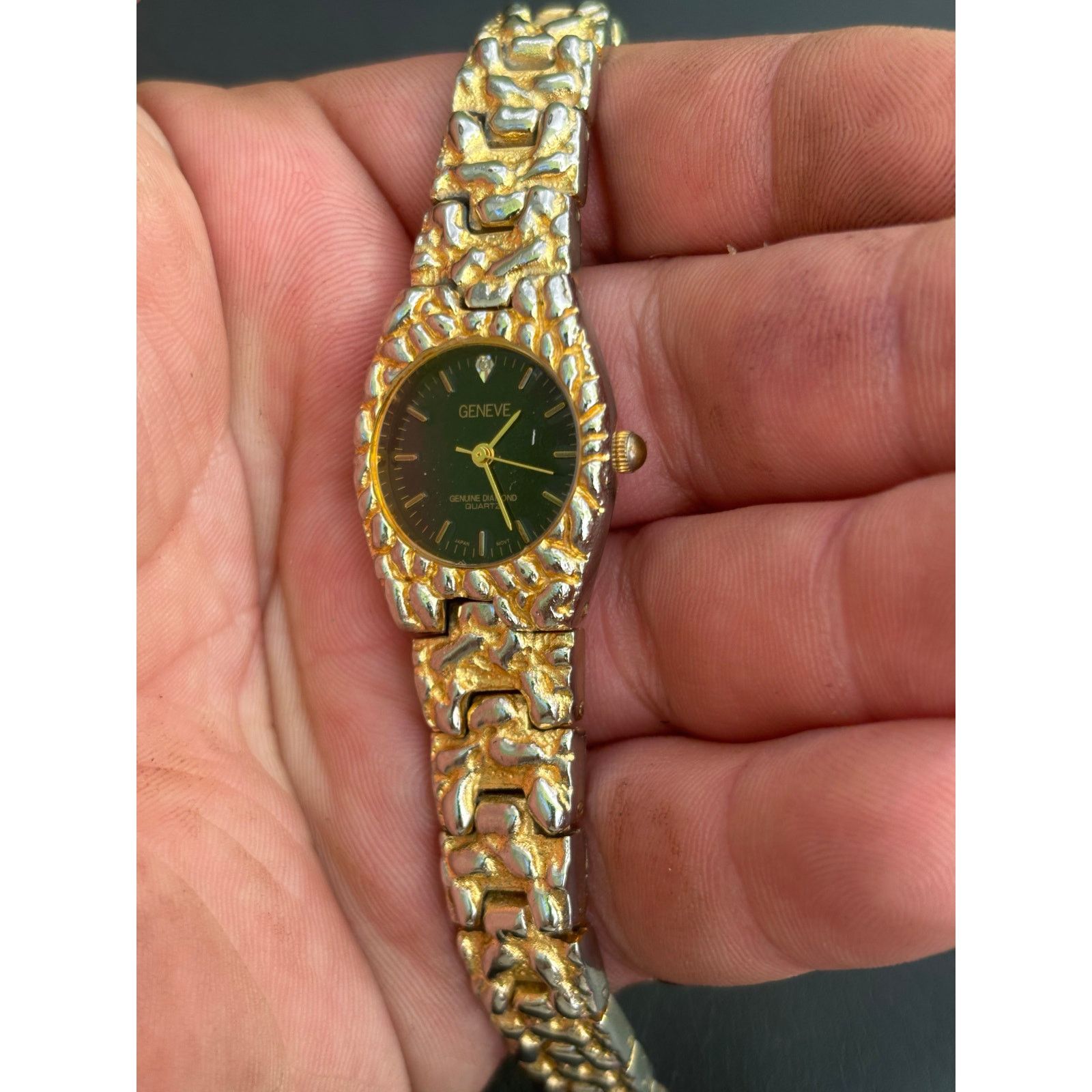 (B).Stroy Geneve Diamond PIM087Nugget Women’s Watch! New Battery! Size ONE SIZE - 3 Thumbnail