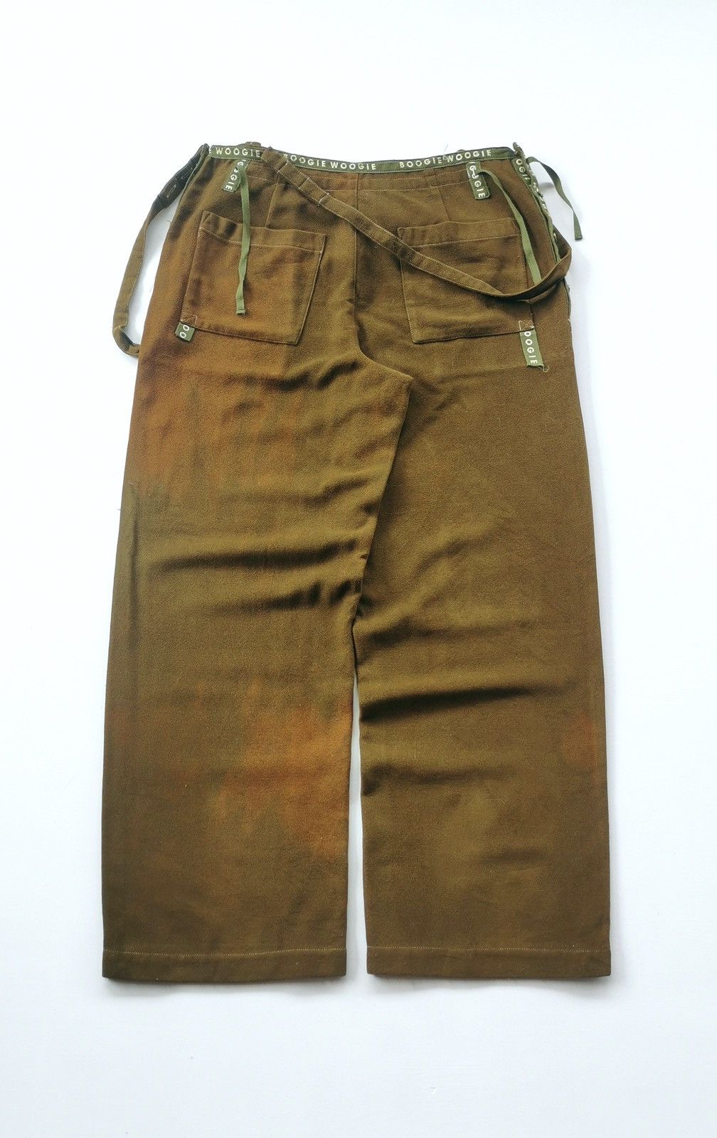 Japanese Brand Boogie Woogie Loose Baggy Rayon Pants & Bulk Size US 33 - 5 Thumbnail