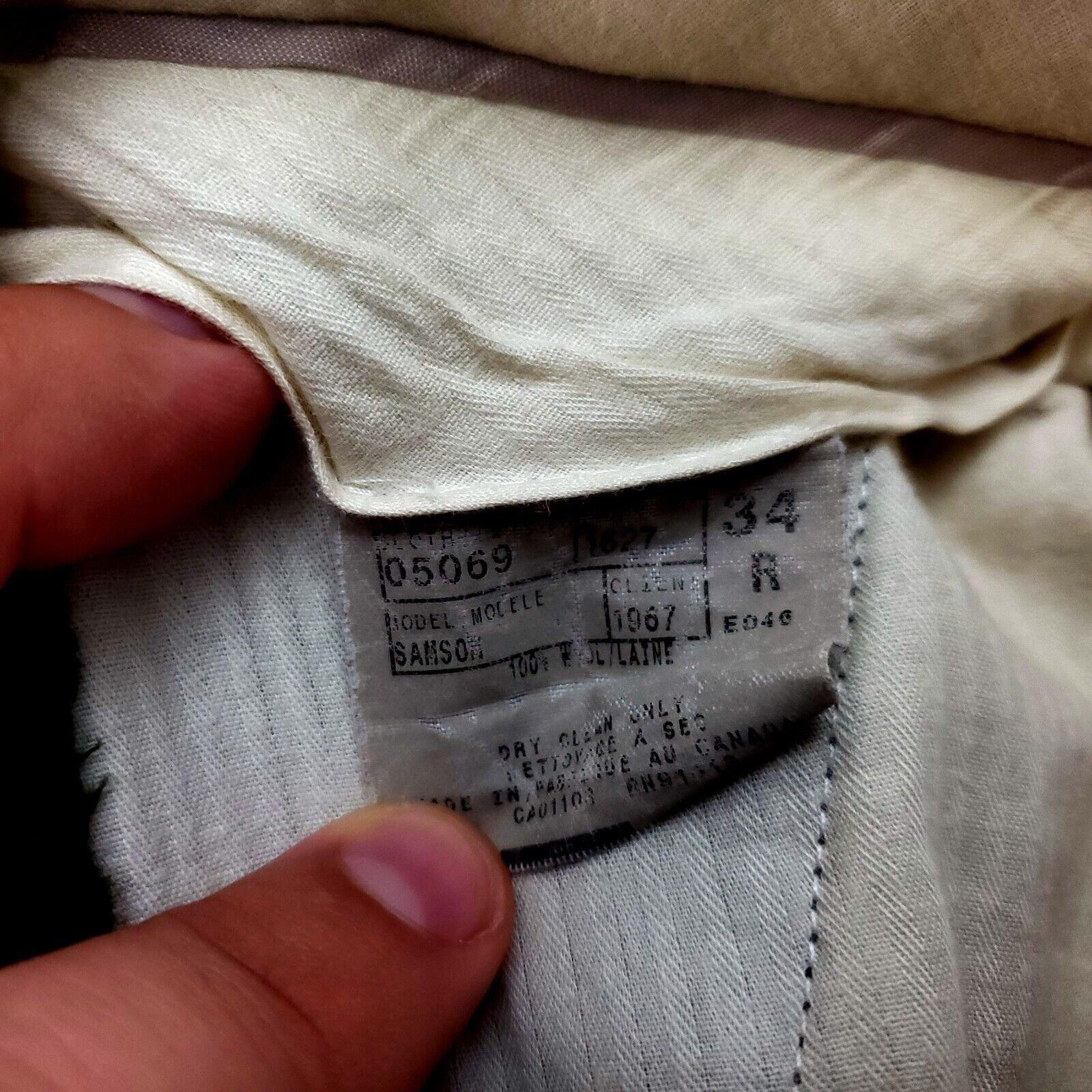 Jack Victor Jack Victor Wool Dress Pants 32/30 Green Check Samson Flat F Size 34R - 4 Thumbnail