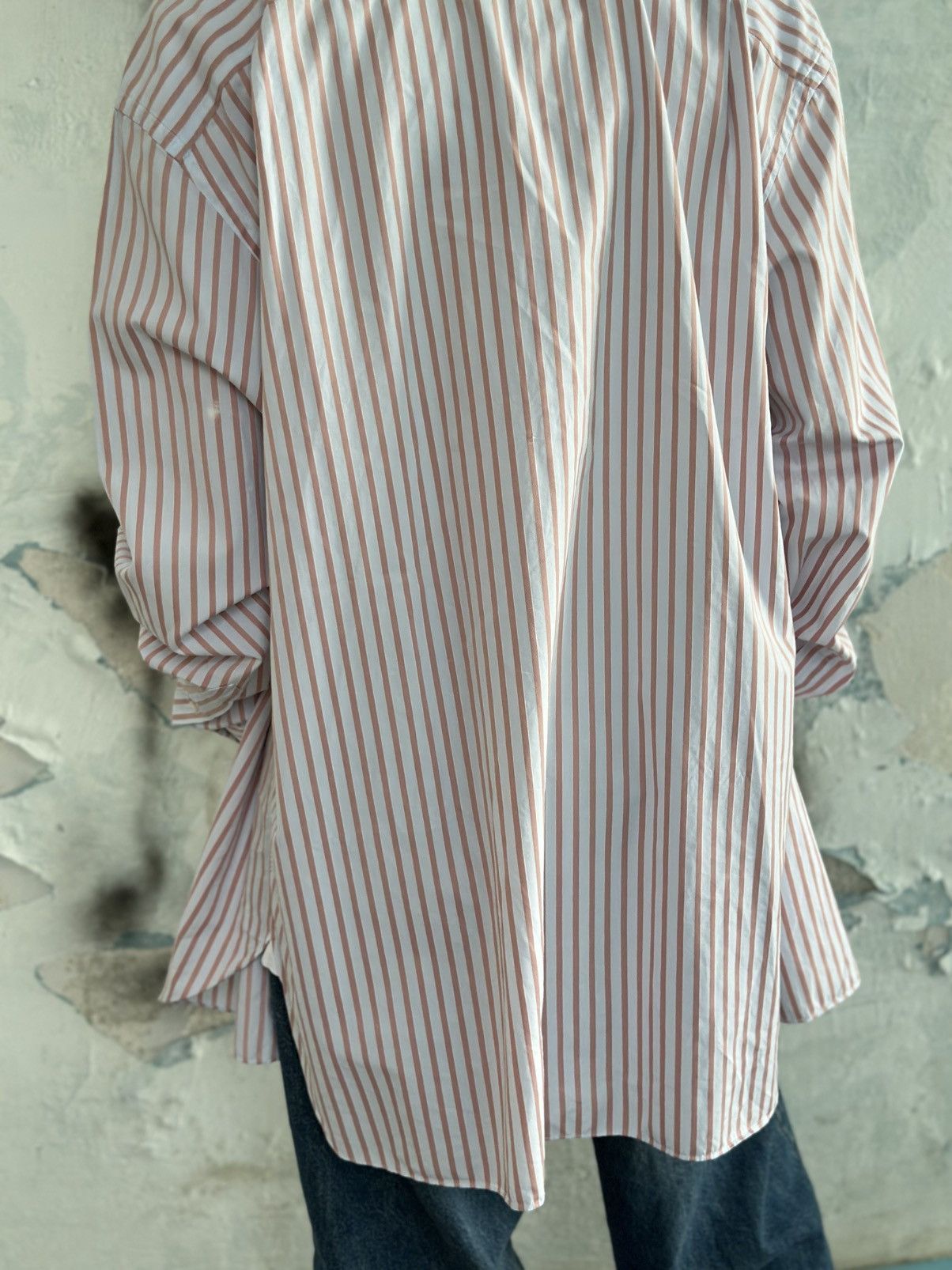 Ermenegildo Zegna Luxury 46/18 Ermenogildo Zegna Stripped Shirt Button Up Size US XXL / EU 58 / 5 - 10 Thumbnail
