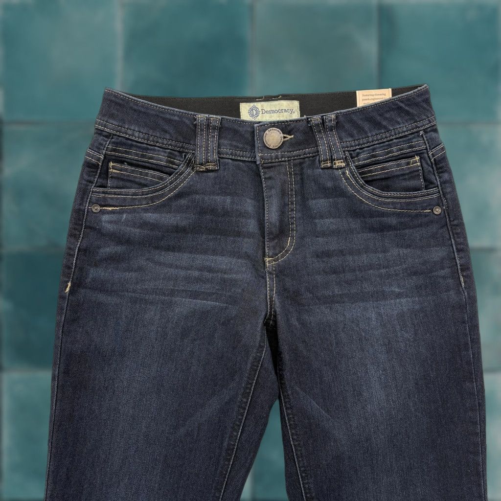 Vintage VINTAGE Democracy Jeans Womens 4 Blue Mid Rise Ankle Skinny NWT Size 27" / US 4 / IT 40 - 1 Thumbnail
