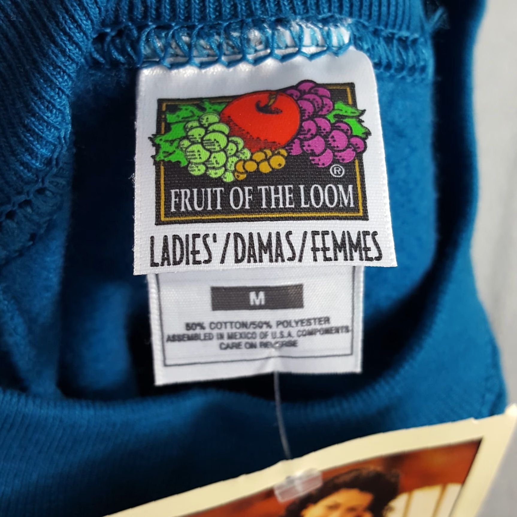 Fruit Of The Loom VINTAGE 90s Plain Blank Fleece Raglan Womens Medium Crewneck Sweatshirt Pullover Nike? Size M / US 6-8 / IT 42-44 - 7 Thumbnail