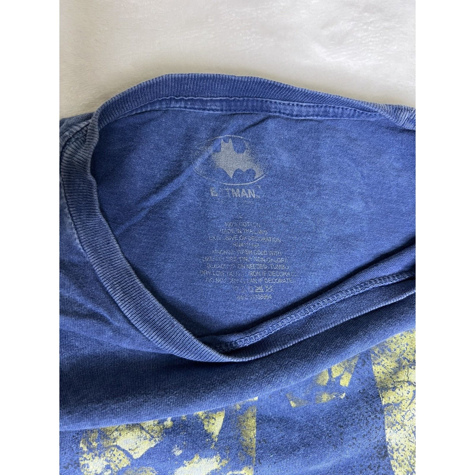DC Vintage Batman Tie Dye T-Shirt DC Comic Retro Blue Size Larg Size US L / EU 52-54 / 3 - 5 Thumbnail