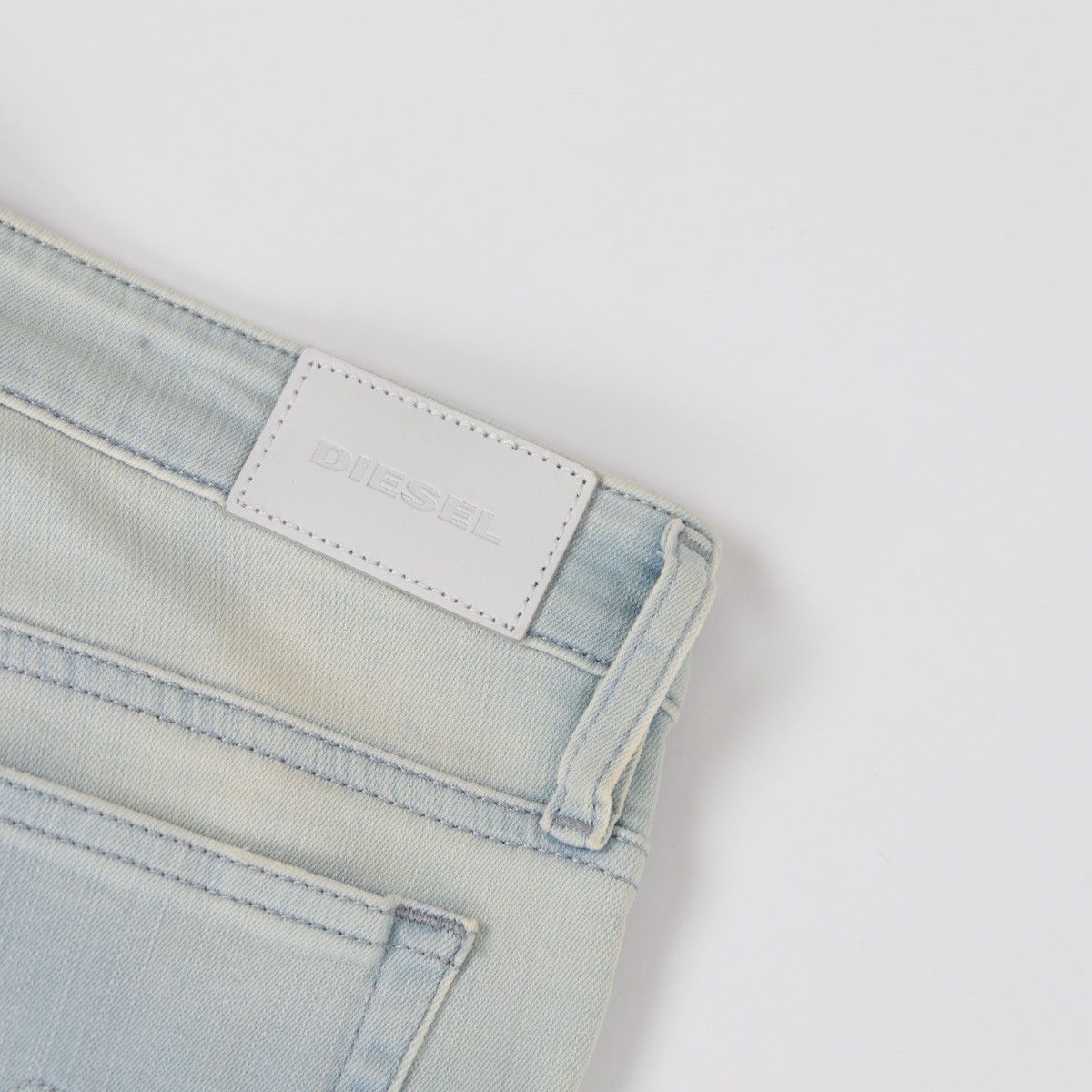 Diesel Diesel Skinzee Super Slim Skinny Jeans Light Blue Distressed Size 28" / US 6 / IT 42 - 5 Thumbnail