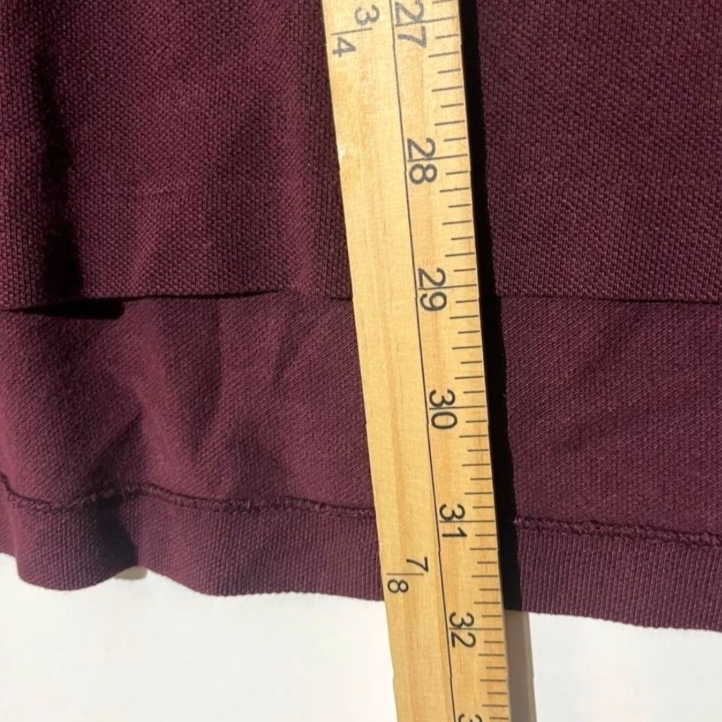 Polo Ralph Lauren VINTAGE Polo Ralph Lauren Polo Shirt Long Sleeve Burgundy Men XL Cotton Knit Button Embroidered Logo 32 in Chest 49 in Pit to Pit Solid Size US XL / EU 56 / 4 - 5 Thumbnail