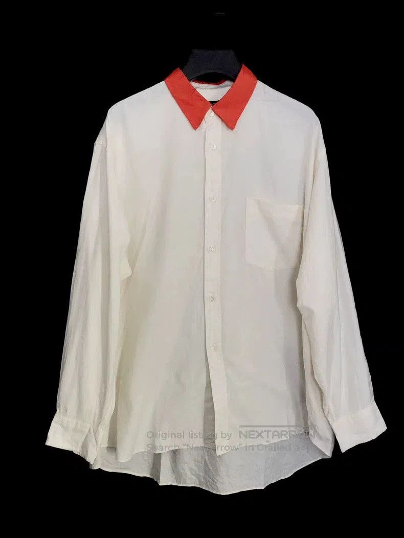 Comme des Garcons Comme des Garçons 92AW Contrast Collar Shirt. Size US S / EU 44-46 / 1 - 1 Thumbnail