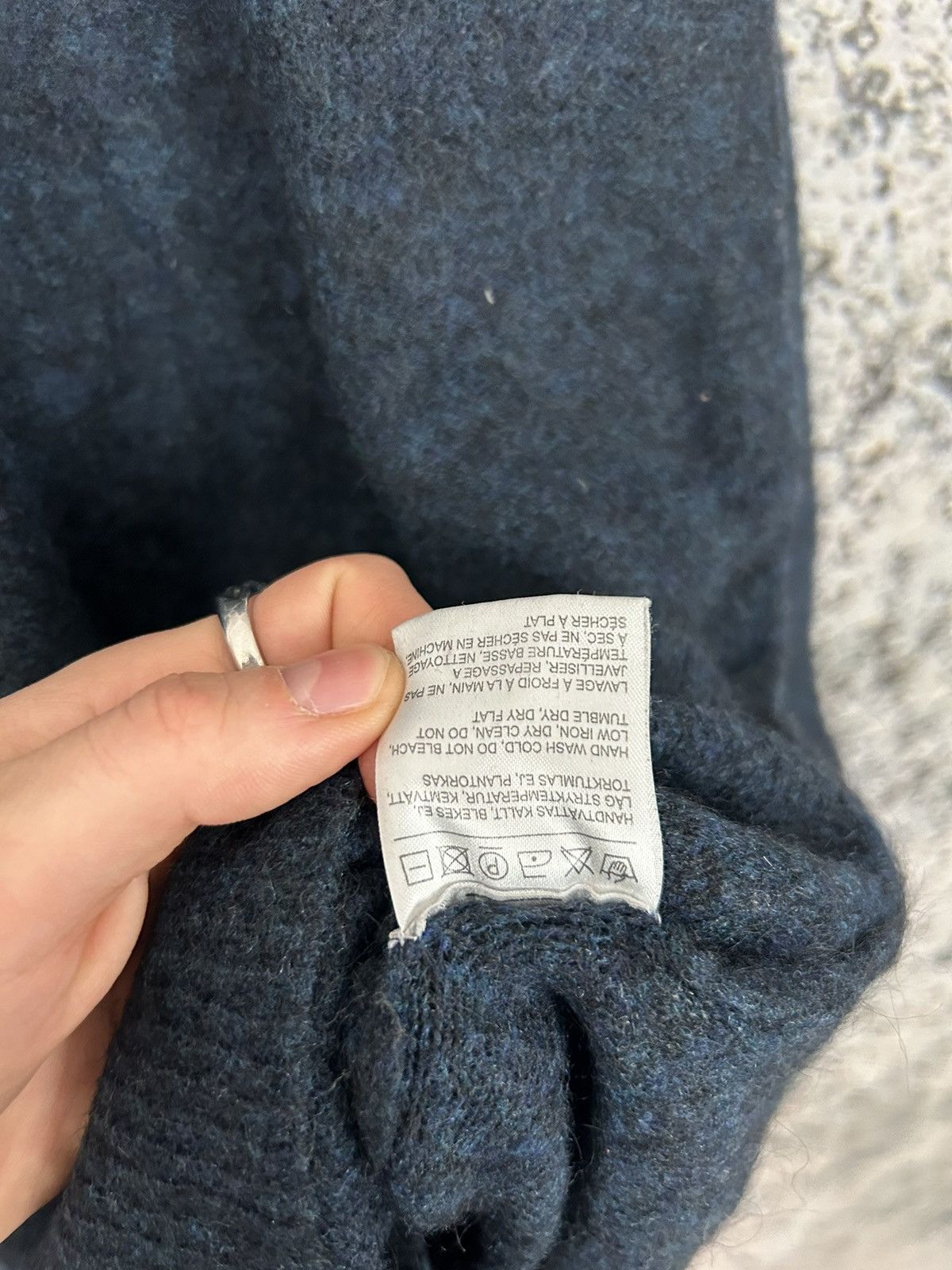 Japanese Brand Vintage Acne Blue Wham Mohair Knit Sweater Rare 90s Size US M / EU 48-50 / 2 - 6 Thumbnail