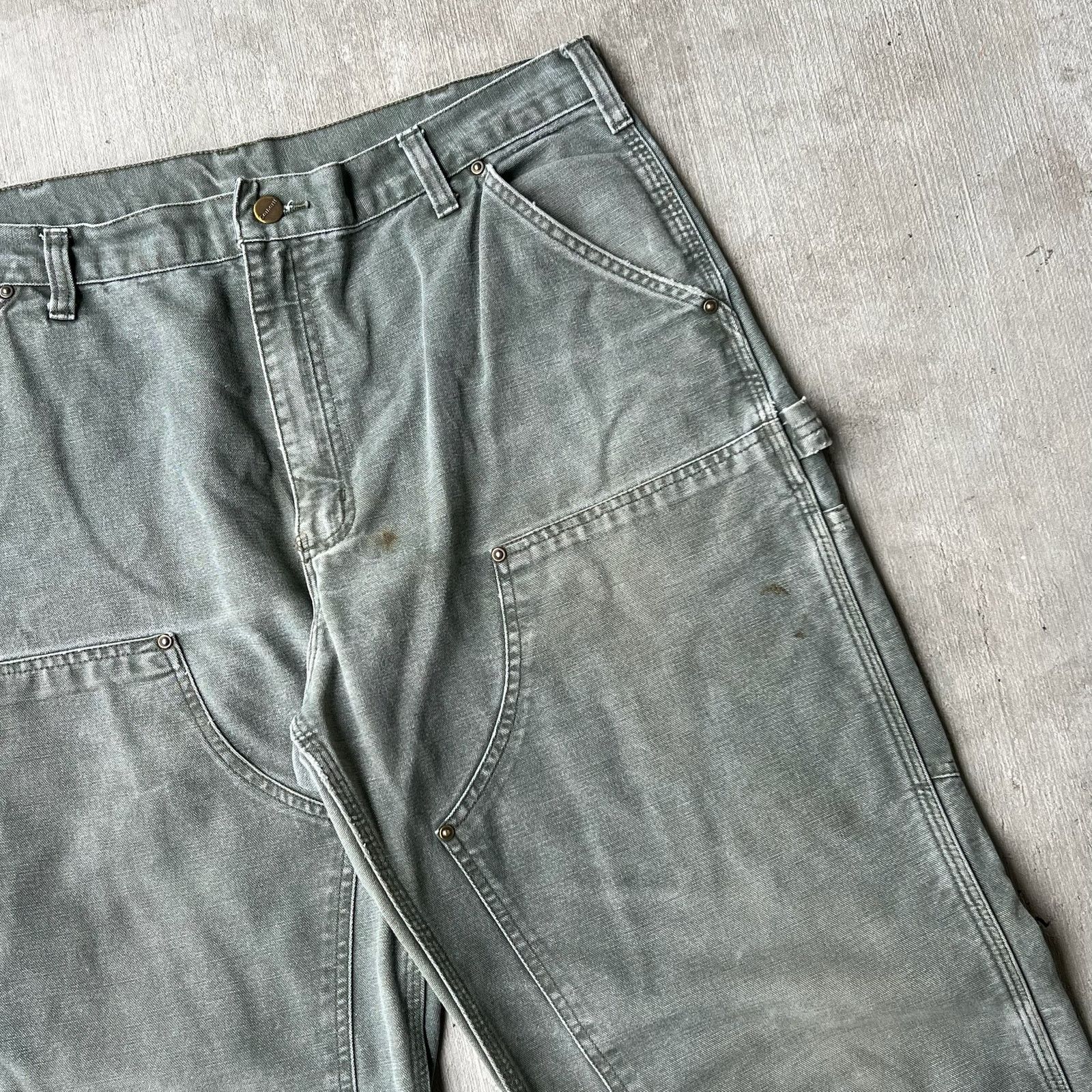 Carhartt × Vintage Carhartt MOS green double knee work wear carpenter pants Size US 36 / EU 52 - 5 Thumbnail