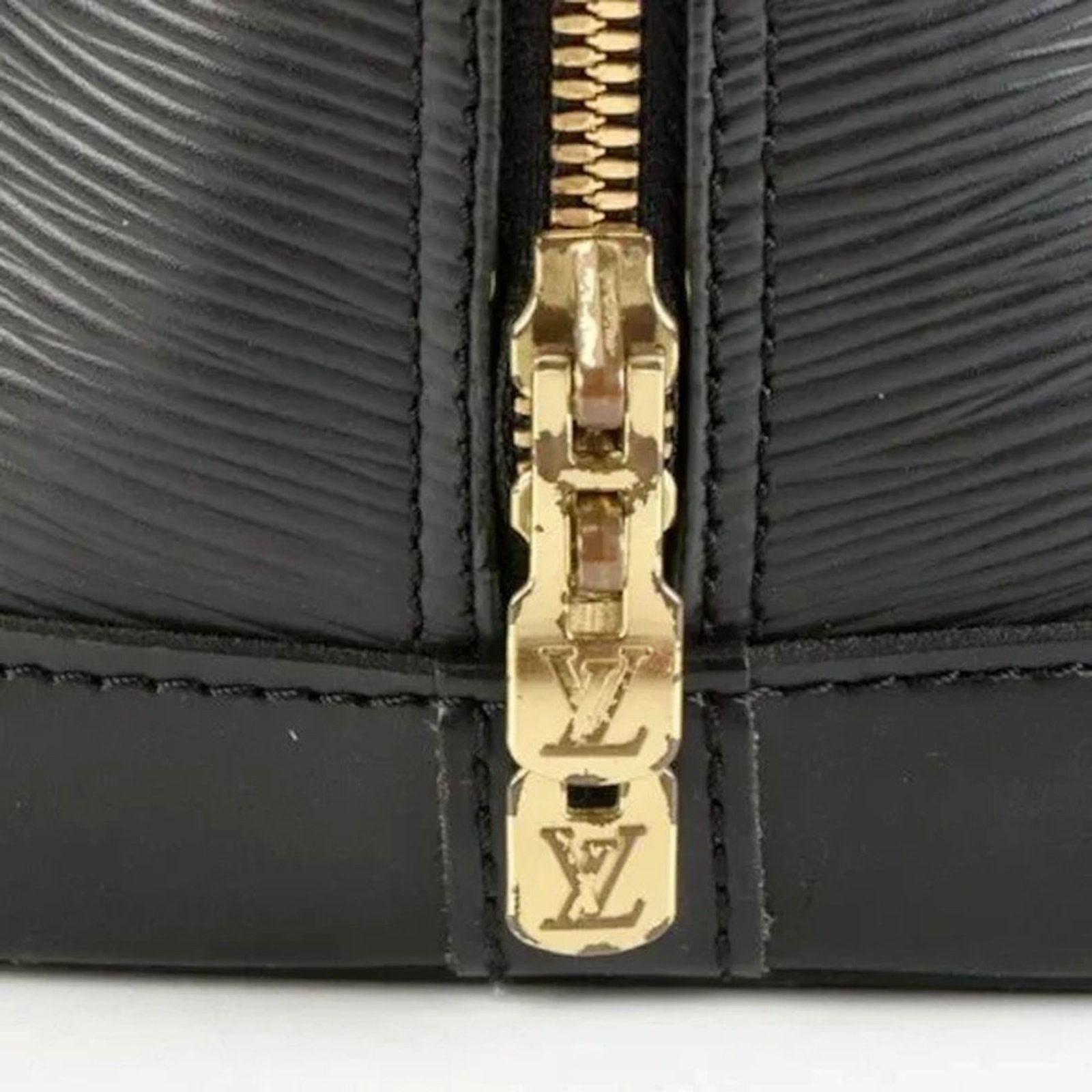 Louis Vuitton LOUIS VUITTON Alma Bag in Black Epi Leather - Vintage Size ONE SIZE - 8 Thumbnail