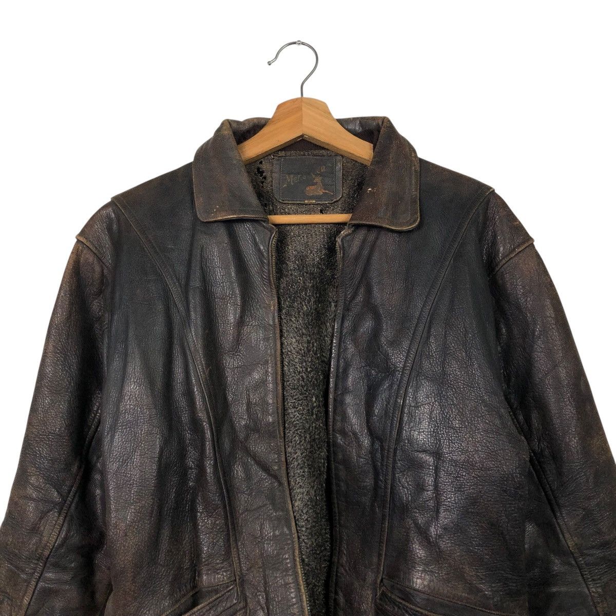Aero Leathers 🔥TRUE VINTAGE 80’s LEATHER JACKET BLANKET RIDER HORSE Size US M / EU 48-50 / 2 - 3 Thumbnail