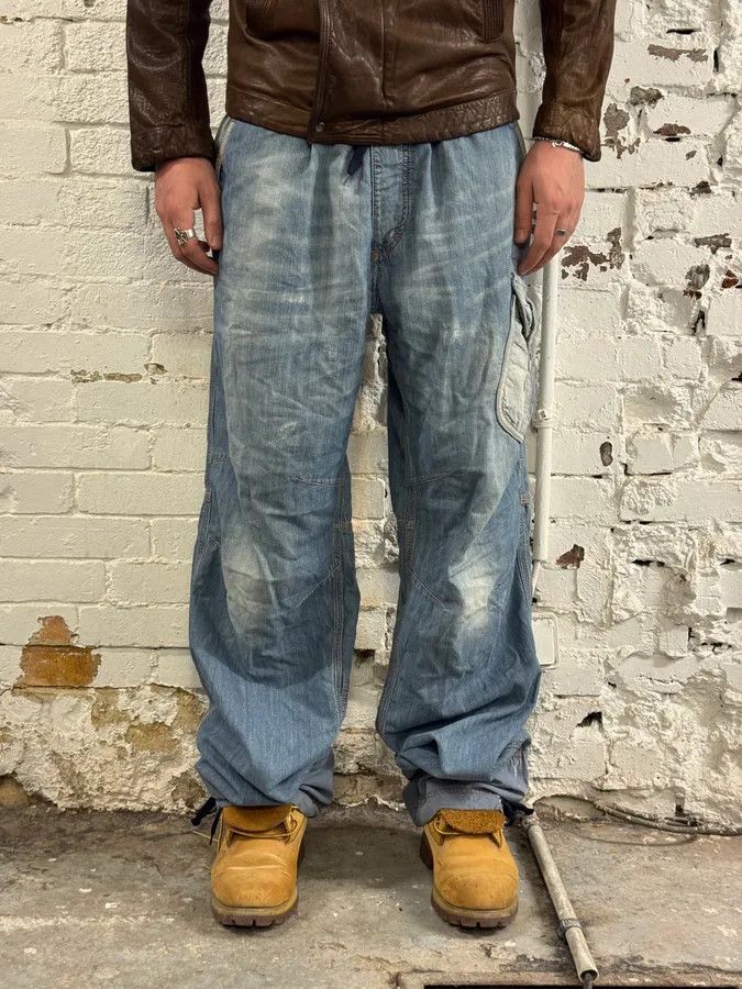 Dolce & Gabbana SS2006 Dolce & Gabbana Cargo Fluid Denim Jeans Size US 37 - 2 Thumbnail