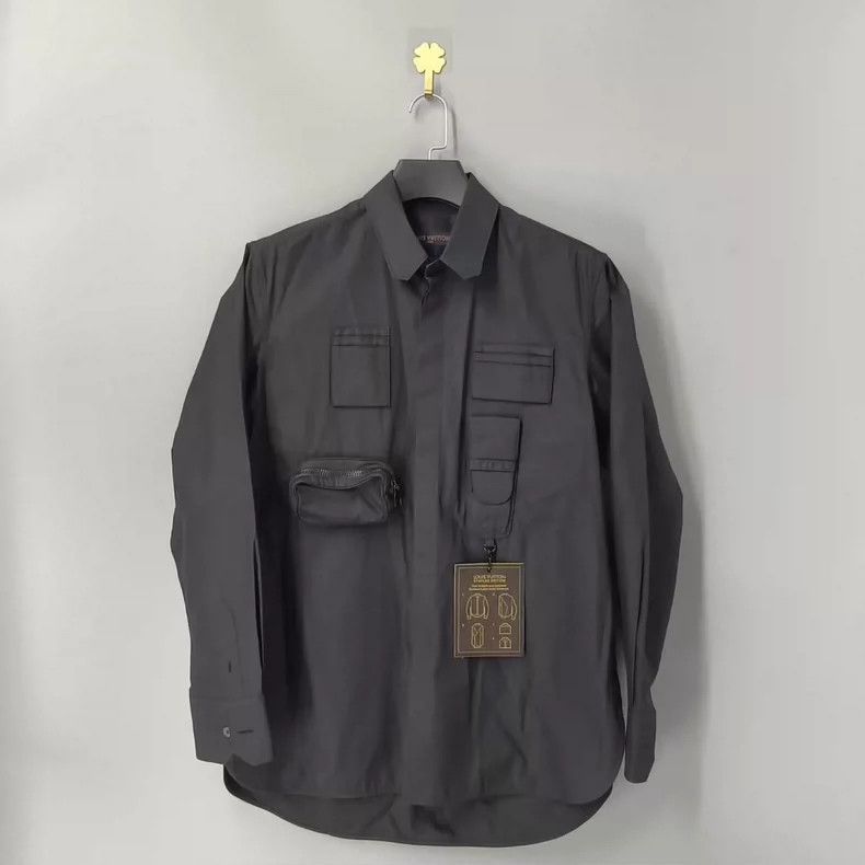 Louis Vuitton Multi-Pocket Black Shirt Jacket - dmc