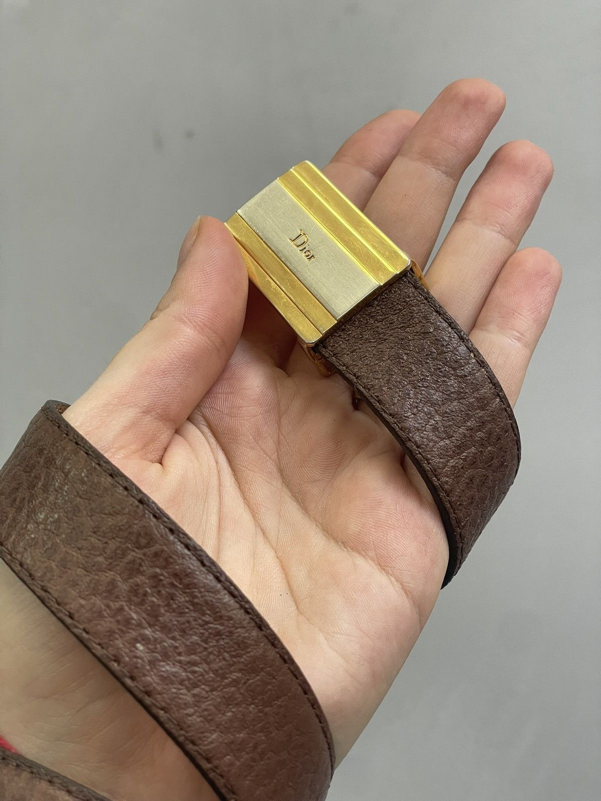 Dior Christian Dior Monsieur leather retro casual belt y2k Size ONE SIZE - 3 Thumbnail