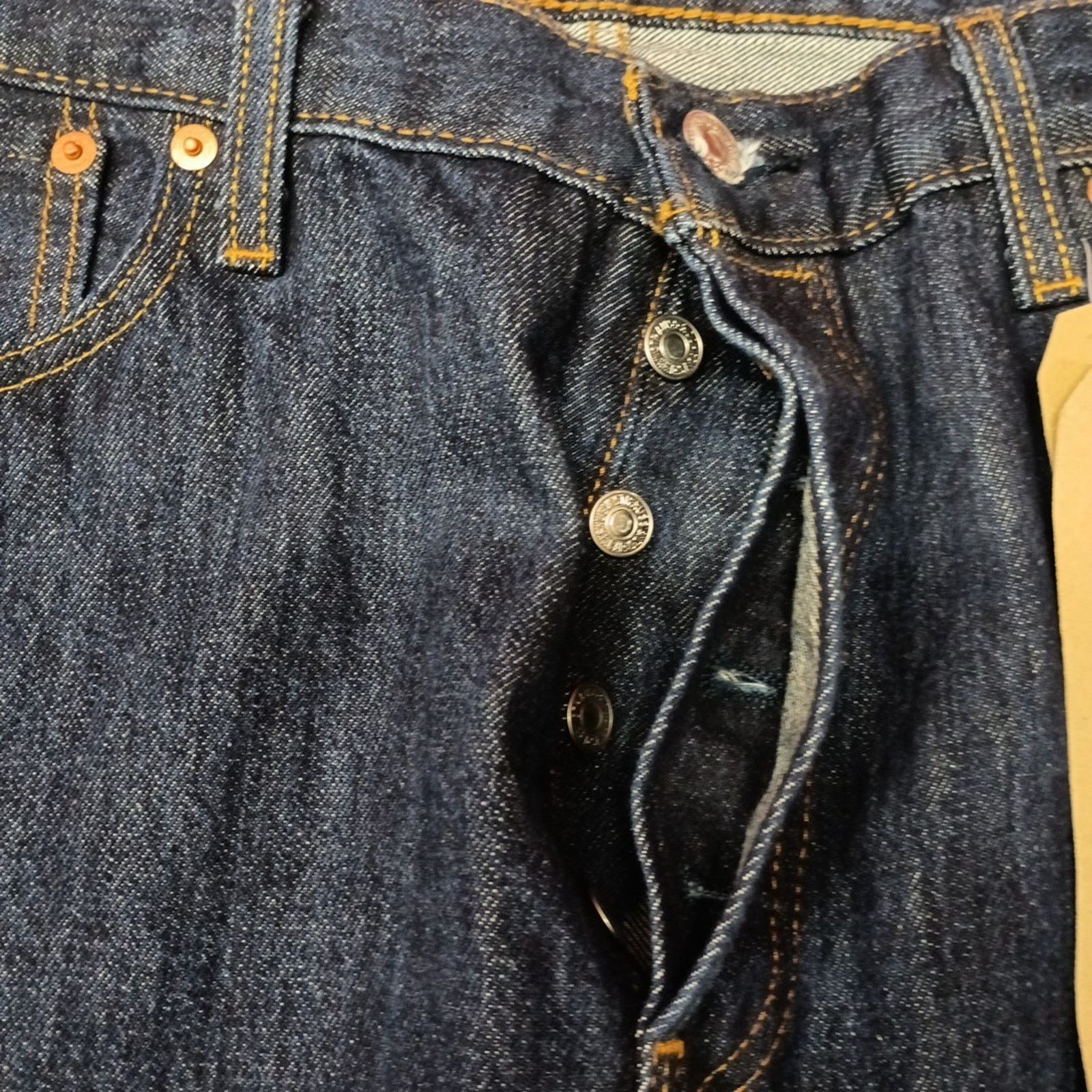 Levi's Levi's 501 Original Jeans Men's 35x34 Blue Regular Straight Size US 35 - 5 Thumbnail