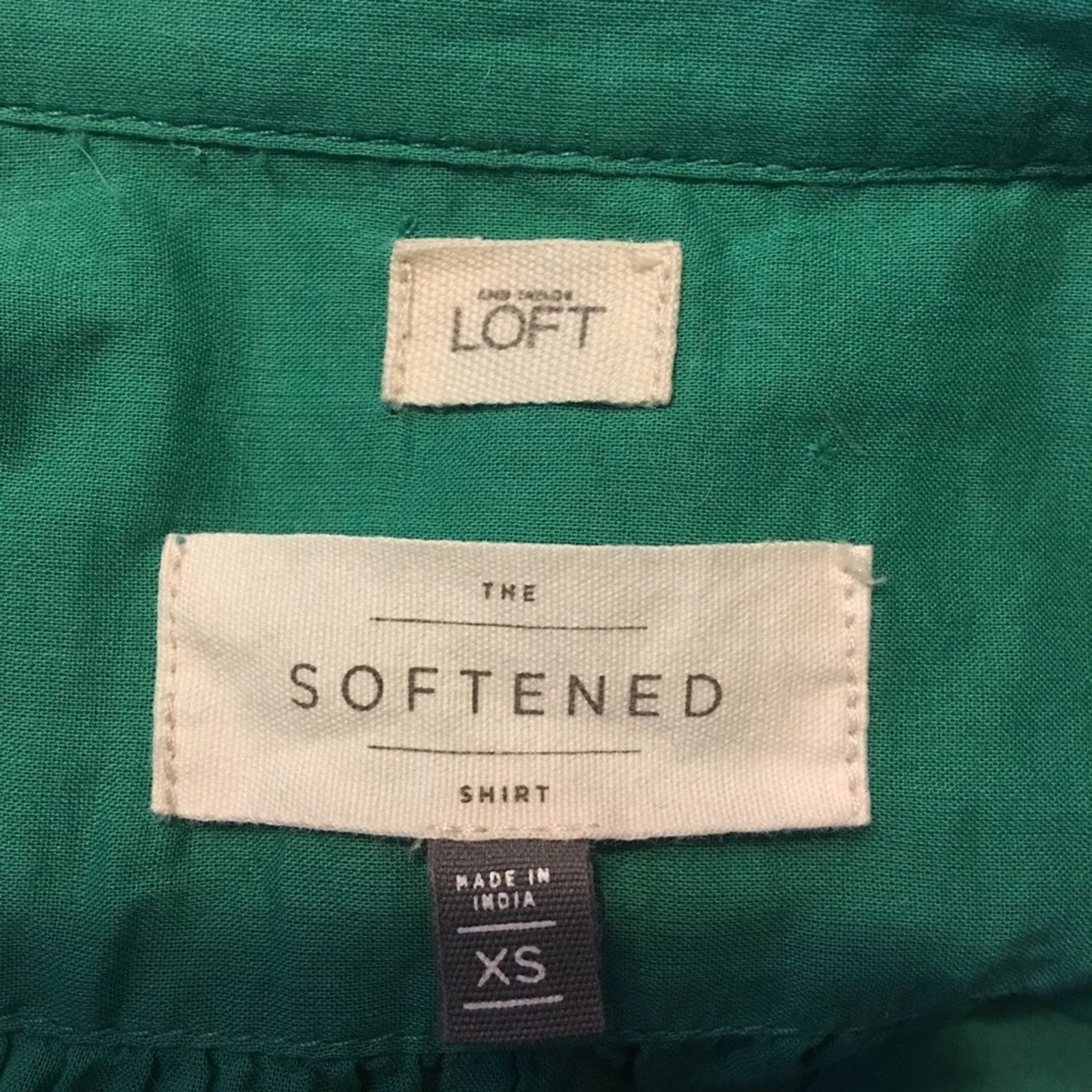 Loft Ann Taylor Loft Softened green button front top XS Size XS / US 0-2 / IT 36-38 - 6 Thumbnail